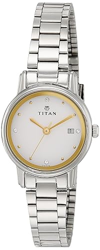 Karishma Analog White Dial Women's Watch-NK2572SM01