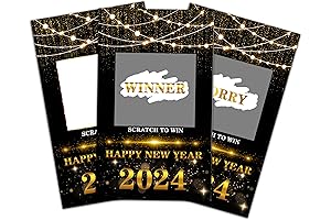 2024 Happy New Year Scratch Off Game Cards