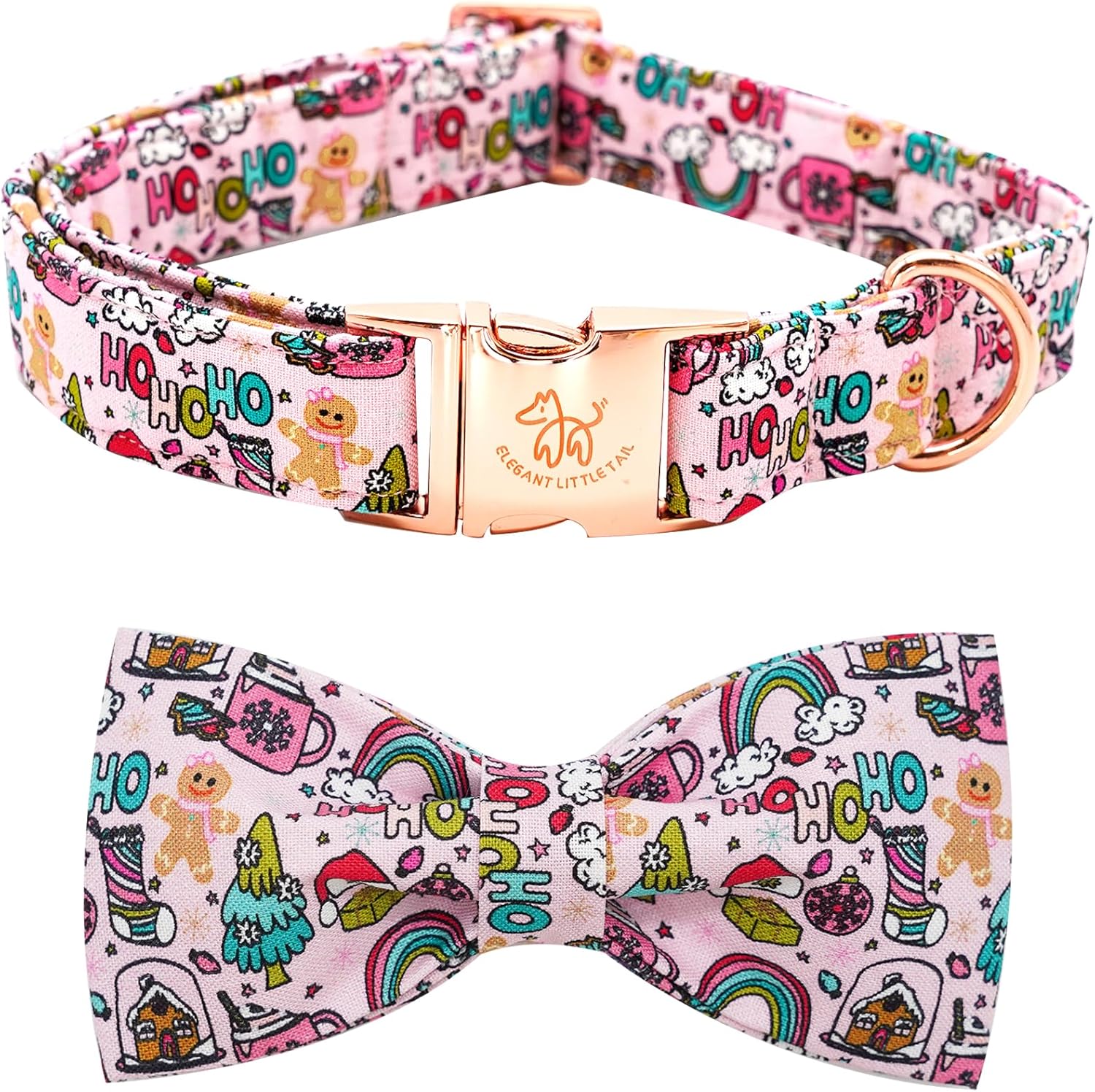 Elegant little tail Dog Collar, Christmas Dog Collar