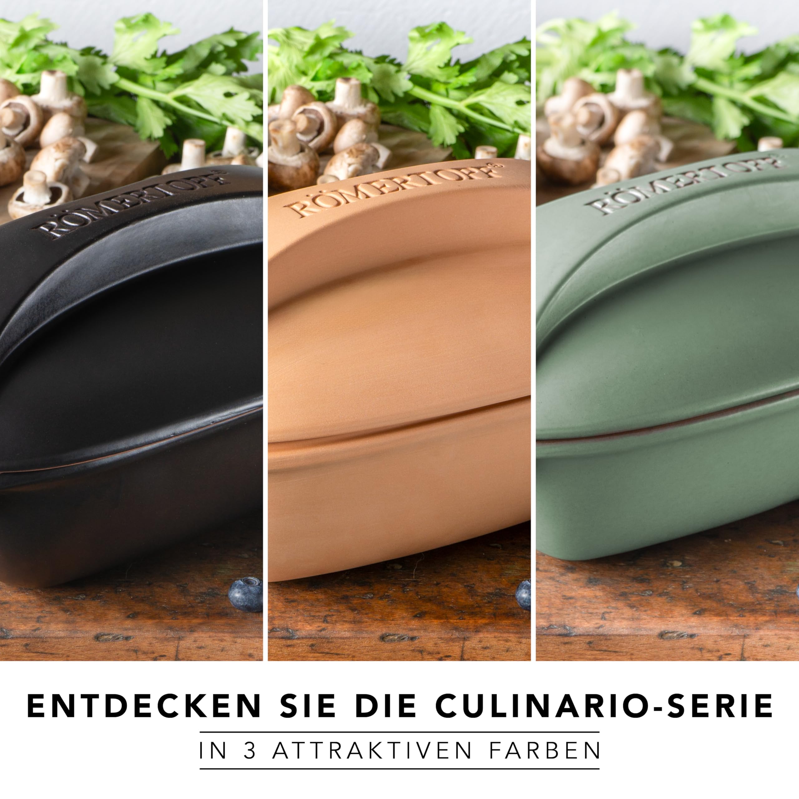 Römertopf Tegame in Terracotta Naturale 3 Litri con Coperchio – Pentola da Forno per Arrosti e Stufati, Cottura Sana senza Grassi, Terracotta, dal 1967