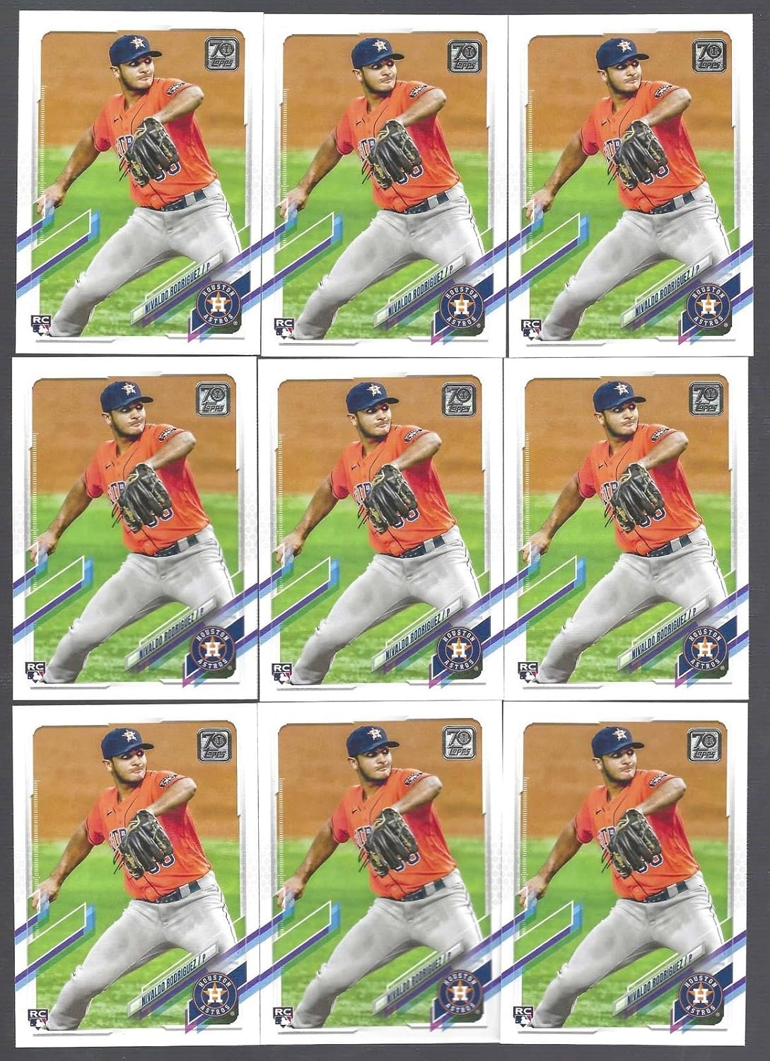 Nivaldo Rodriguez Lot Of (23) 2021 Topps Update Series Base Rookie Rc #us107 - Baseball Slabbed Rookie Cards