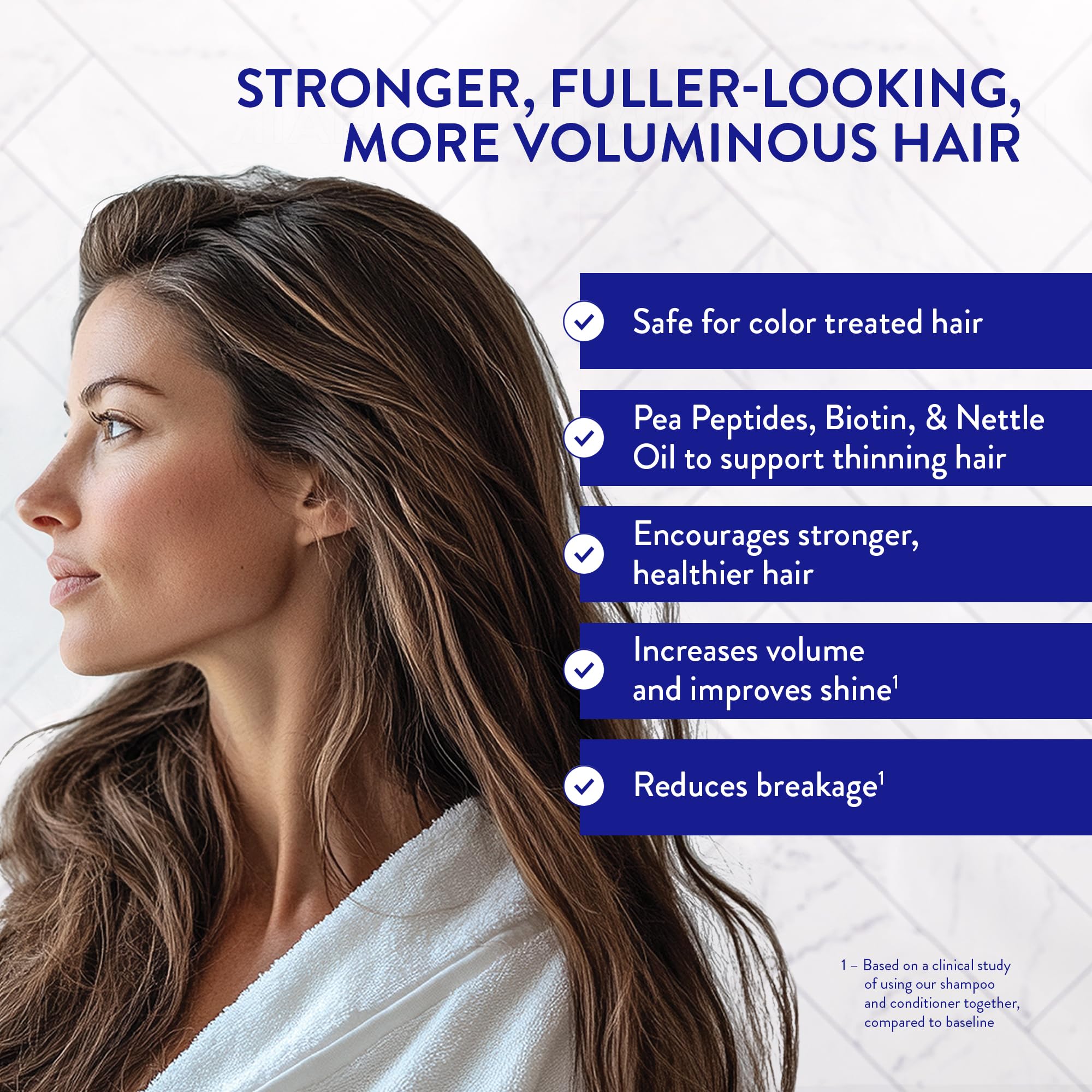 Routine Wellness Shampoo per capelli forti, vegano, shampoo biotina clinicamente testato con oli idratanti e vitamine, cocco e vaniglia, 350 ml
