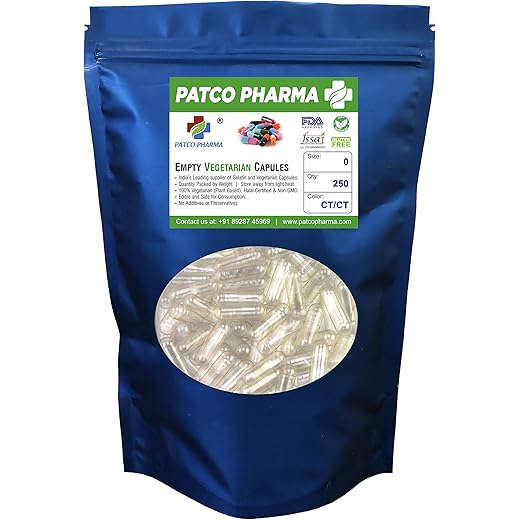 Patco Pharma Veggie Caps 250 Pieces