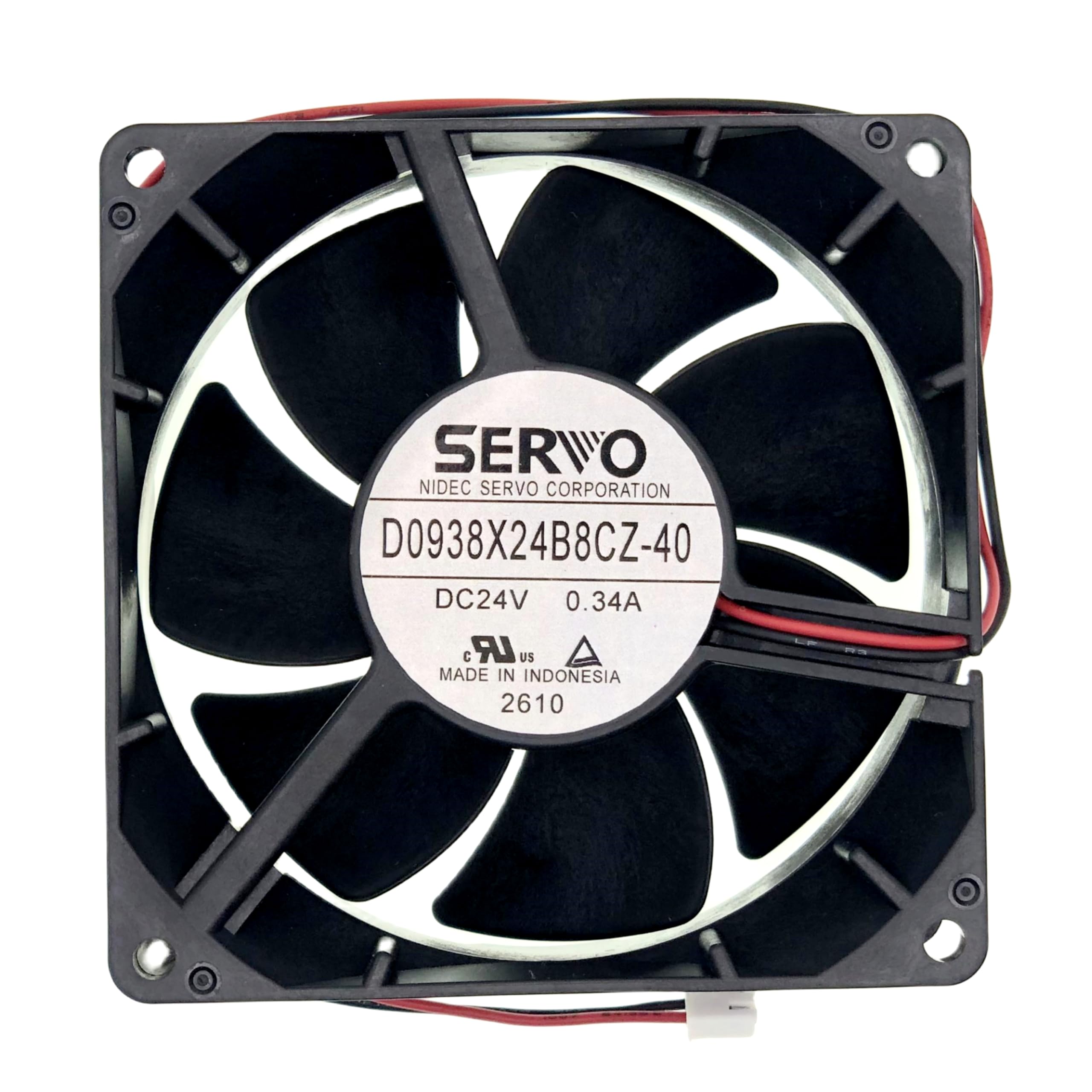 Amazon.com: D0938X24B8CZ-40 Cooling Fan, 2-Wire DC24V 0.34A 92x92