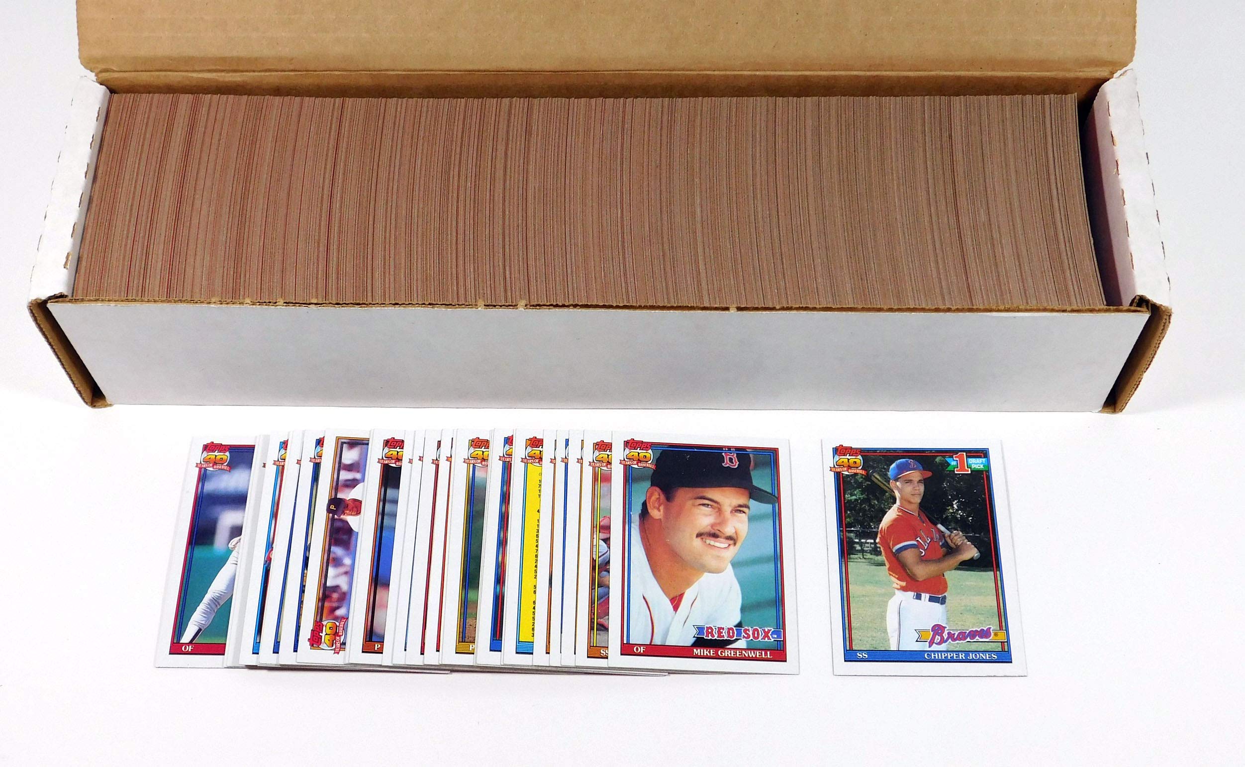 Amazon.com: 1991 Topps Baseball Complete Set (792) Chipper