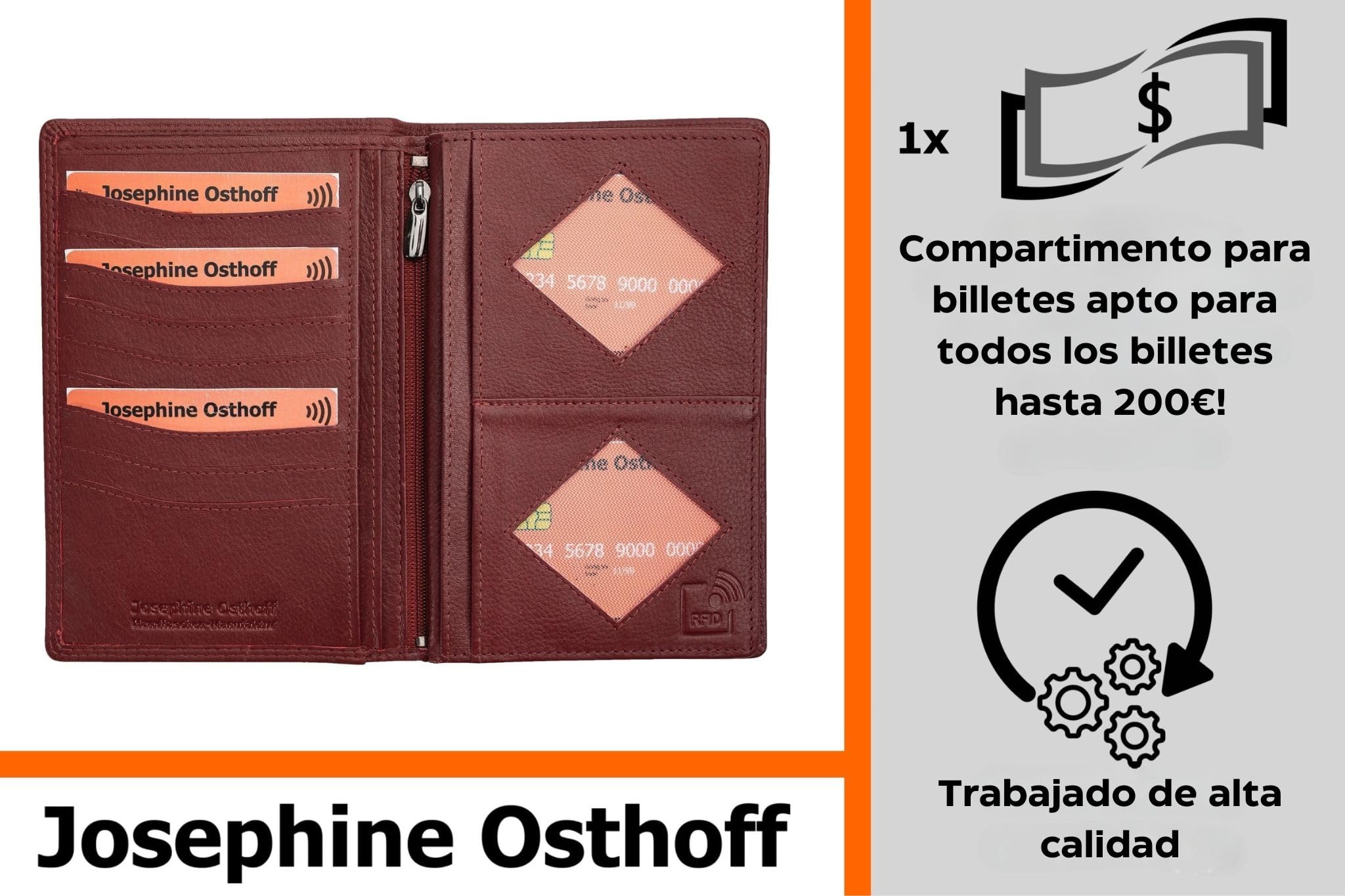Cartera Fina De Piel