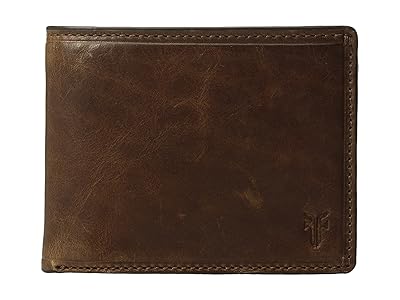 frye bags billfold logan fold wallet pull slim bill antique dark brown