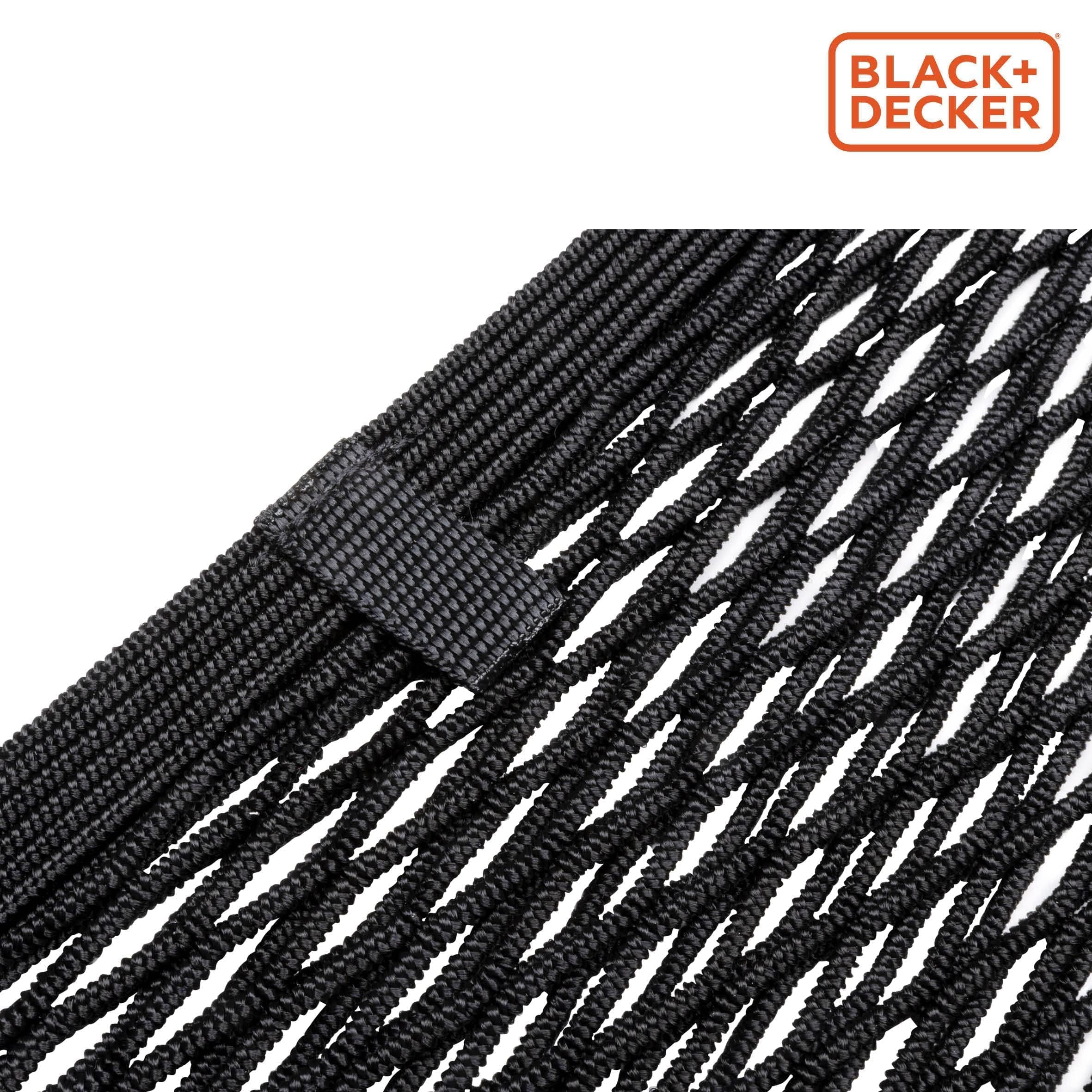 BLACK+DECKER Filet à Bagages pour Voiture 4 pièces - Rangement - 4 Dimensions différentes - Noir