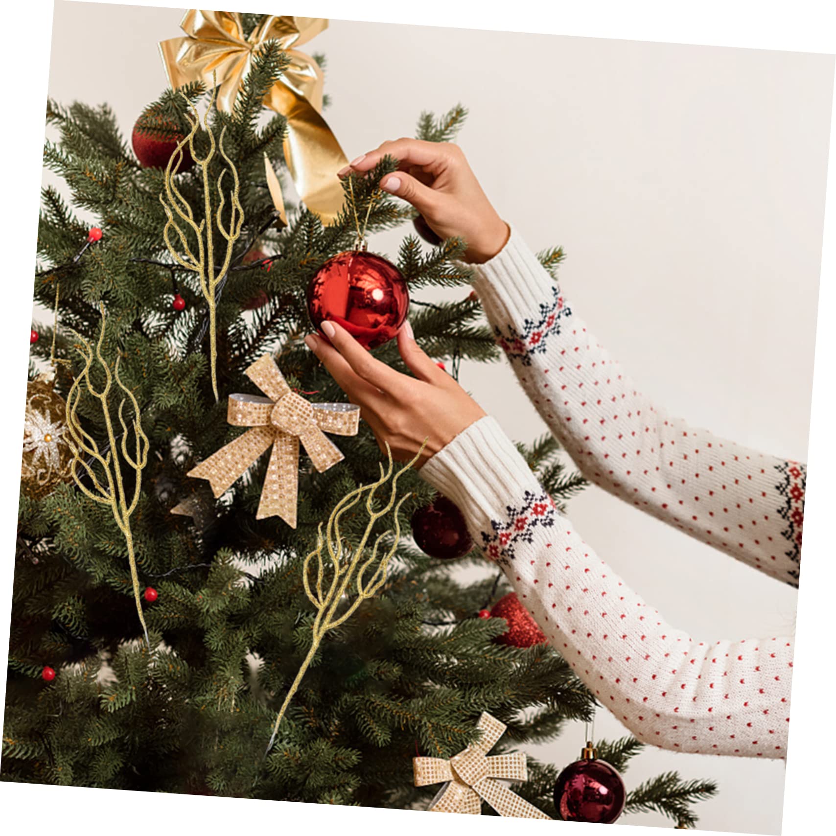 Amazon.co.jp: 10個クリスマスリーフのブランチクリスマス