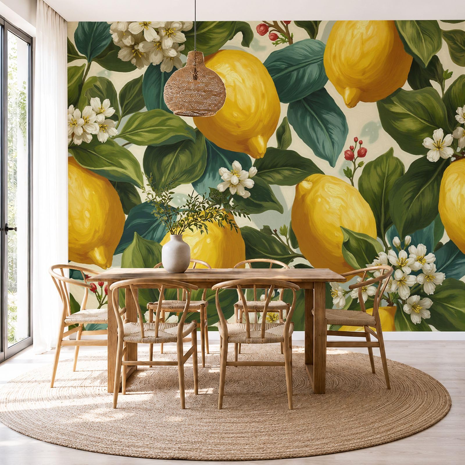 Papier peint panoramique peinture à l'huile fruits de haute qualité 450x315