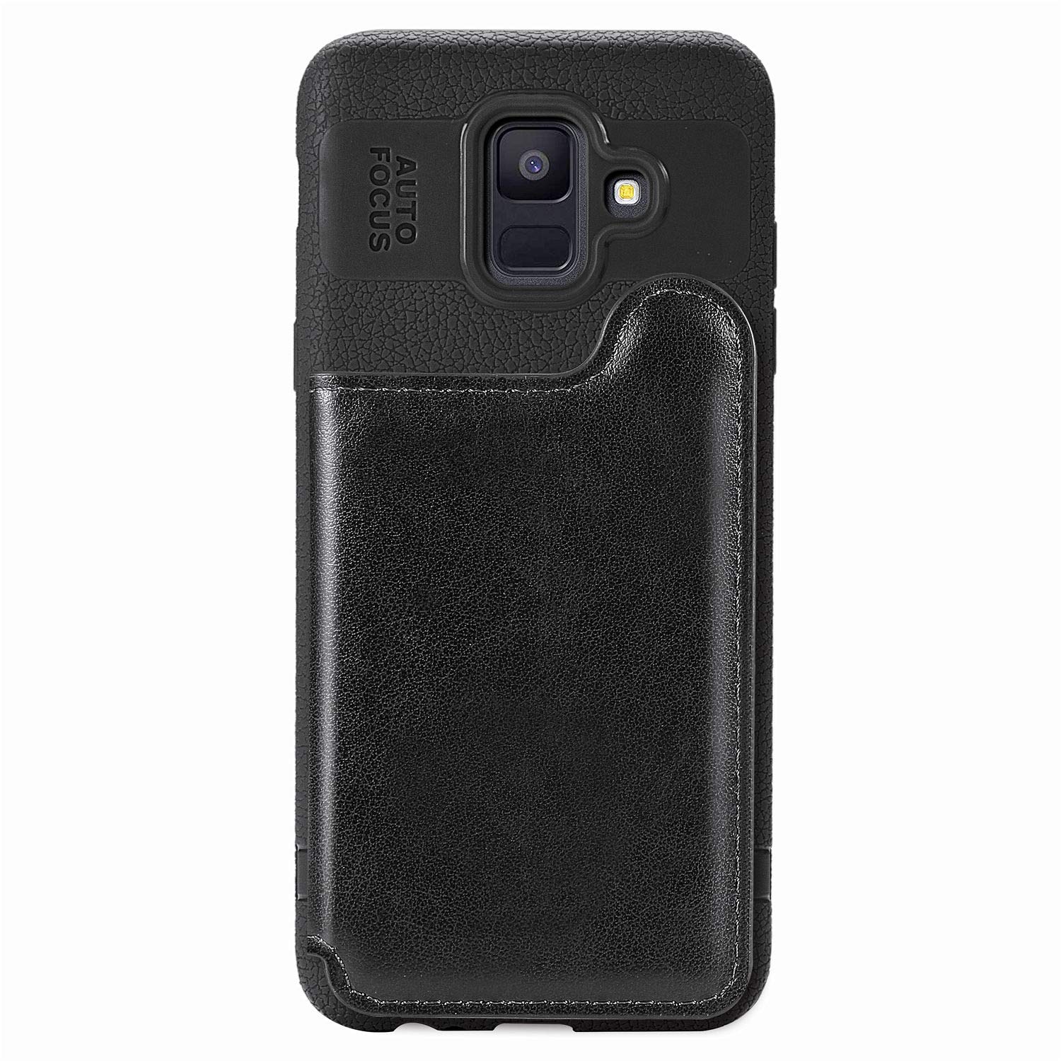 AIsoar Wallet Case Compatible for Galaxy A20 / A30,Premium Magnetic Buckle PU Leather Cover with Card Holders,Kickstand Folio Flip Shockproof Slim Fit Protective Cases for Galaxy A30 (Black)