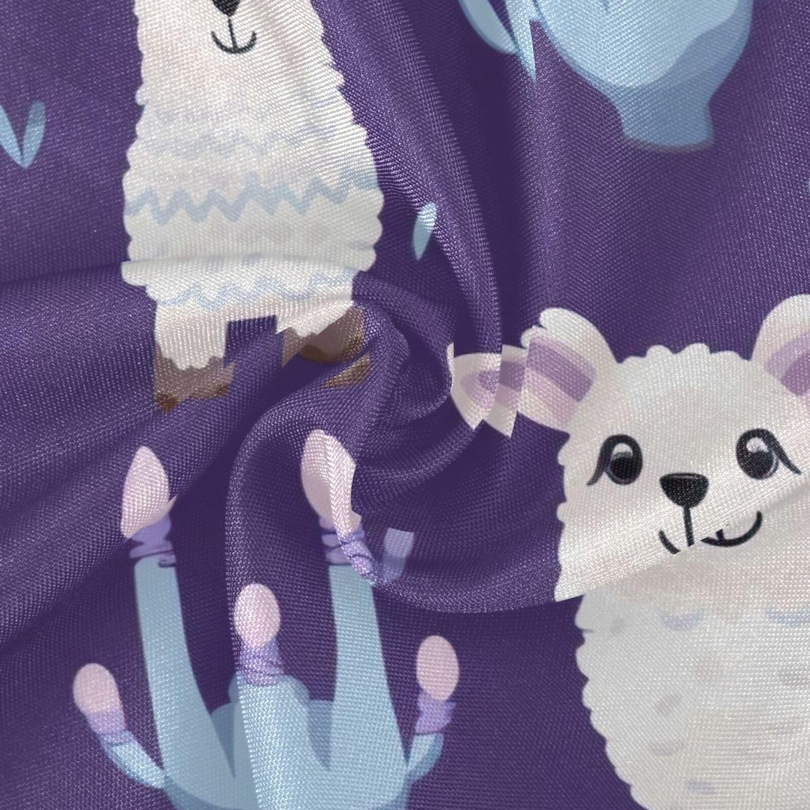 Wajiw 60 Inch Indoor Outdoor Round Tablecloth with Umbrella Hole and Zipper Waterproof Patio Table Cover for Camping Dining Room Party Outdoor Picnic,Sheep