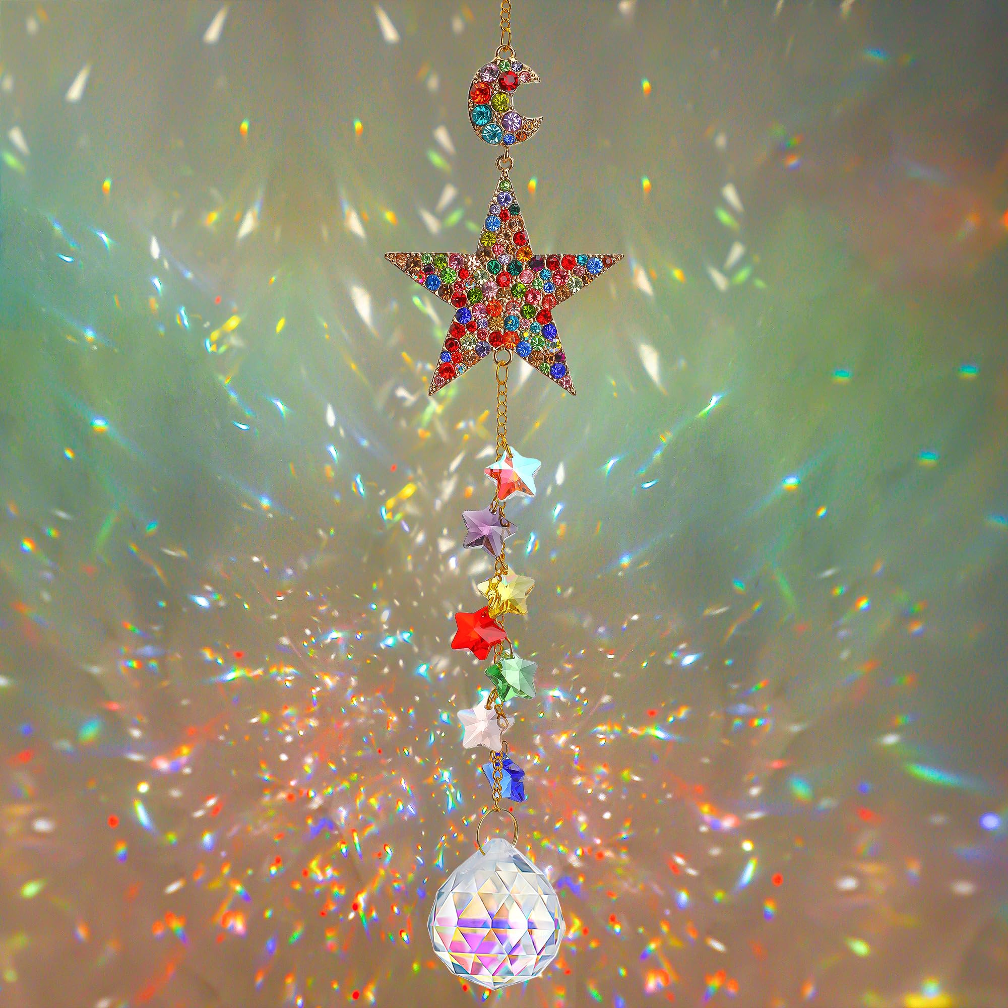 Amazon.com: H&D HYALINE & DORA Crystal Rainbow Suncatcher with