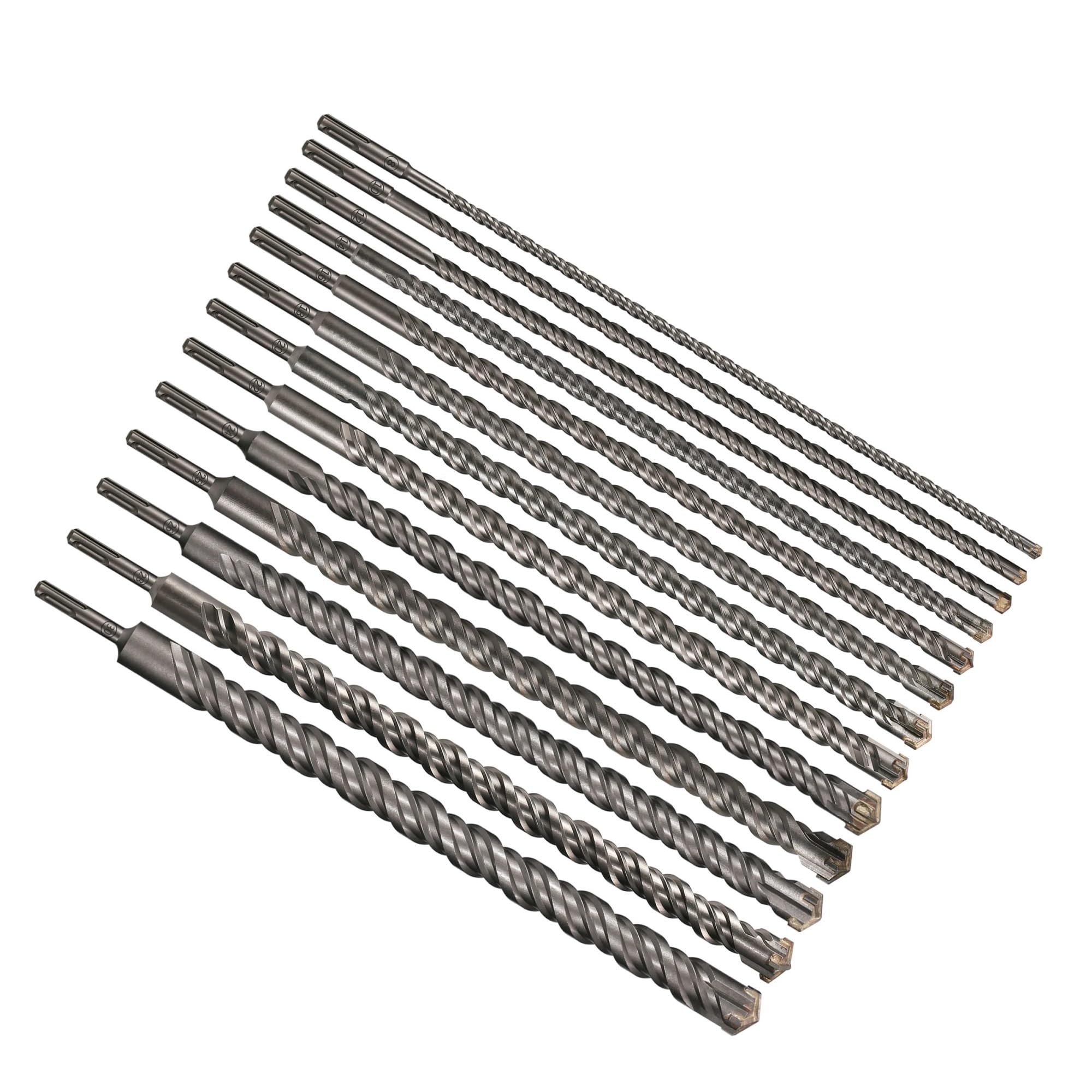 1 szt. 8-30 mm SDS Plus Bit do betonu, głowica tnąca krzyżowa, podwójny młotek świdrowy, 500 mm, cegła ścienna, elektryczny młot murarski(500mmX25mm)