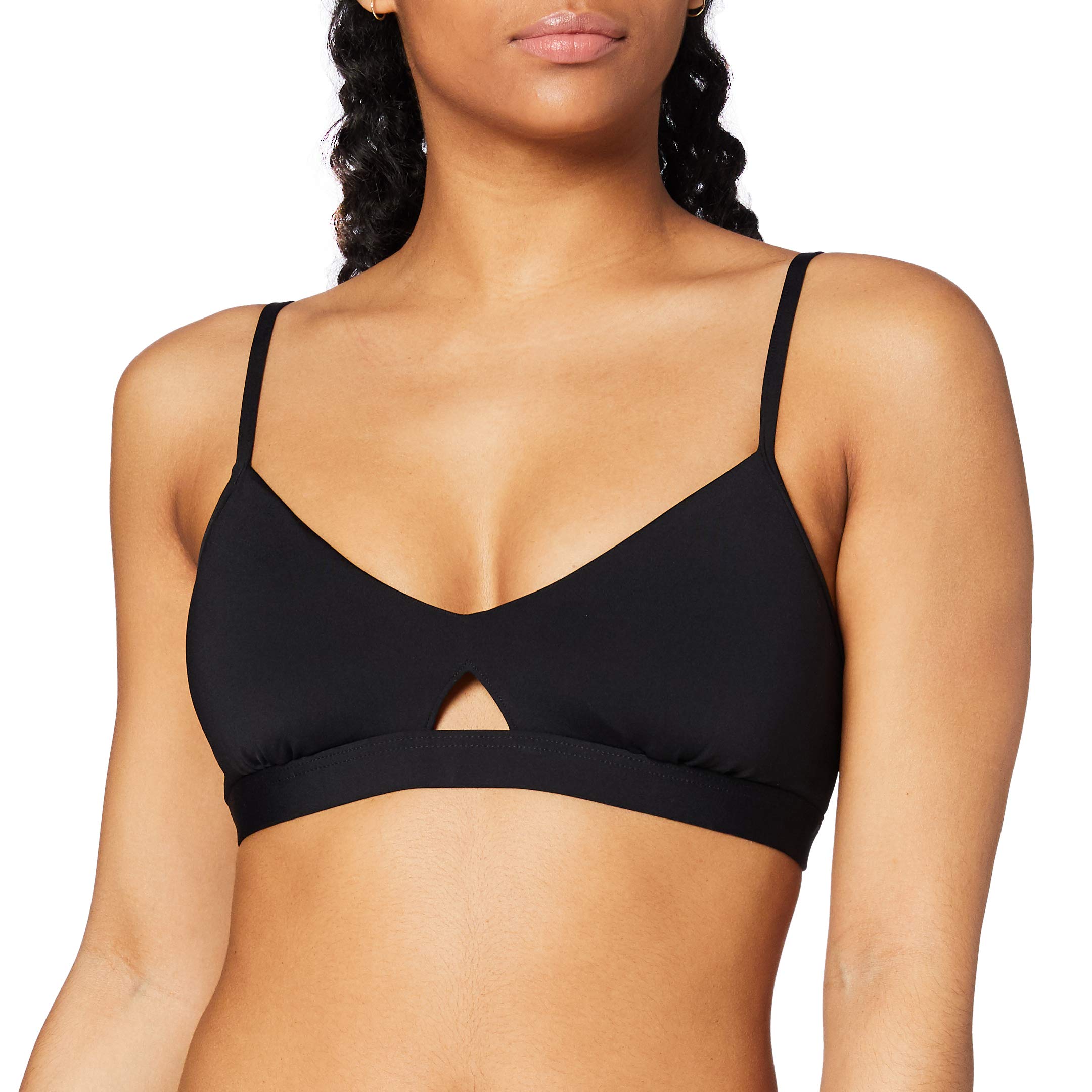 Seafollywomens Active Hybrid Bralette Bikini Top Swimsuit With Center Keyhole Detail Bikini Top