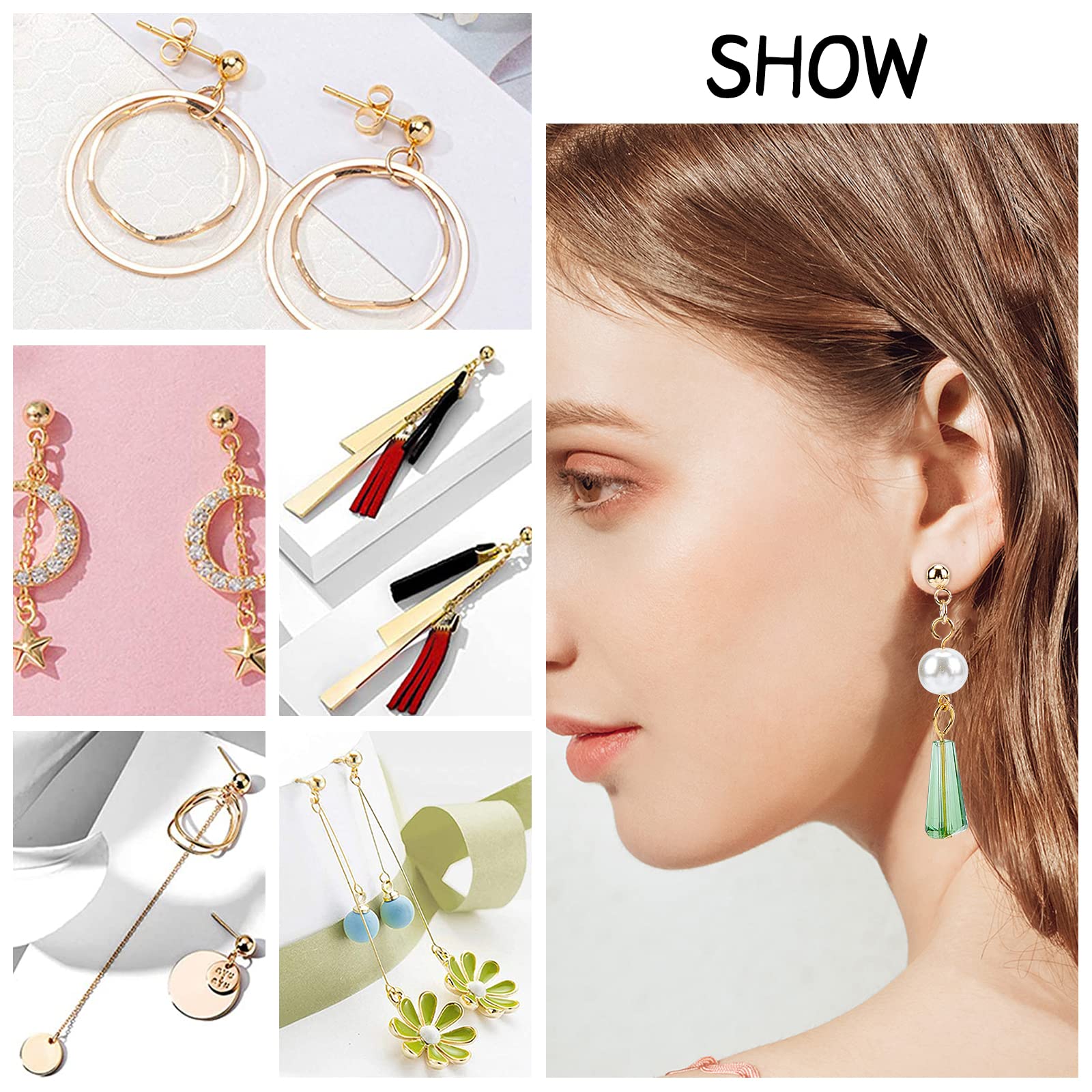 PH PandaHall 2 Colori Collane Con Fiale In Acrilico Per Liquidi In