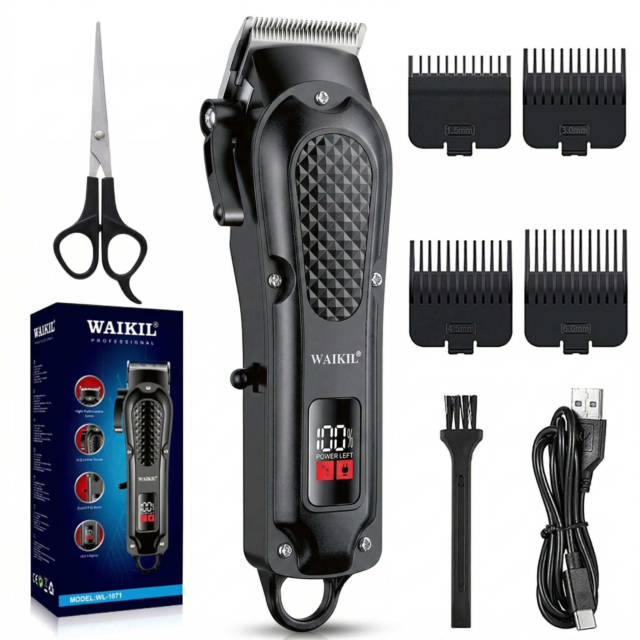 Hair Clippers Professional Cordless for Men Rechargeable