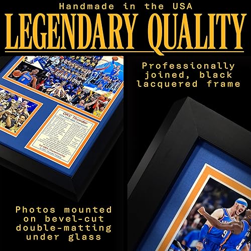 Miniatura 5 de Oklahoma City Thunder (OKC) 2024-2025 NBA Finals Champions  Recuerdos coleccionables de baloncesto  Imagen enmarcada y regalo de collage de fotos,