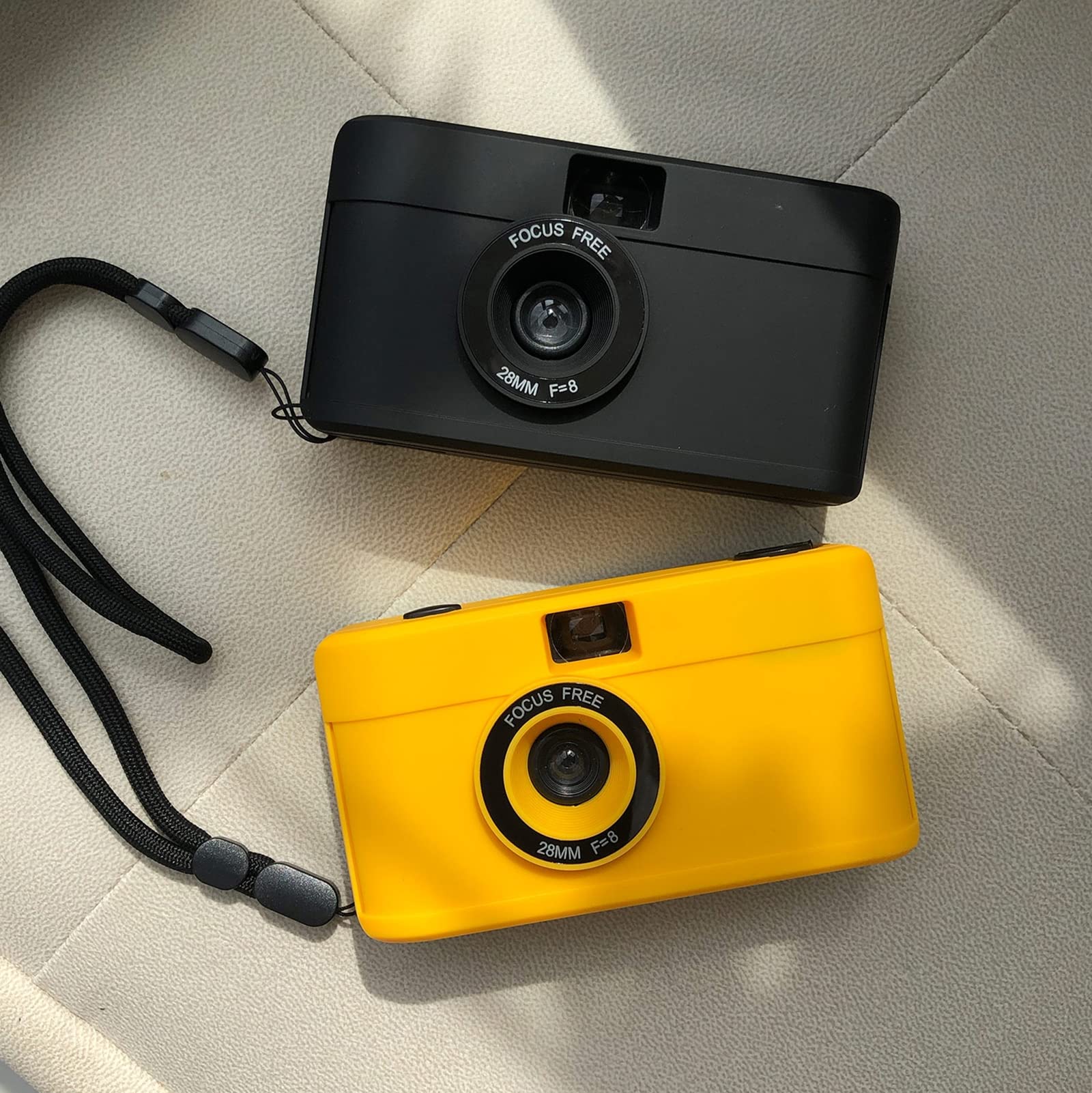 135/35mm Retro film Camera - Prezent dla pary przenośny prezent z małym aparatem - zawiera 1 x 24 arkusze Film - Łatwy w użyciu,Yellow