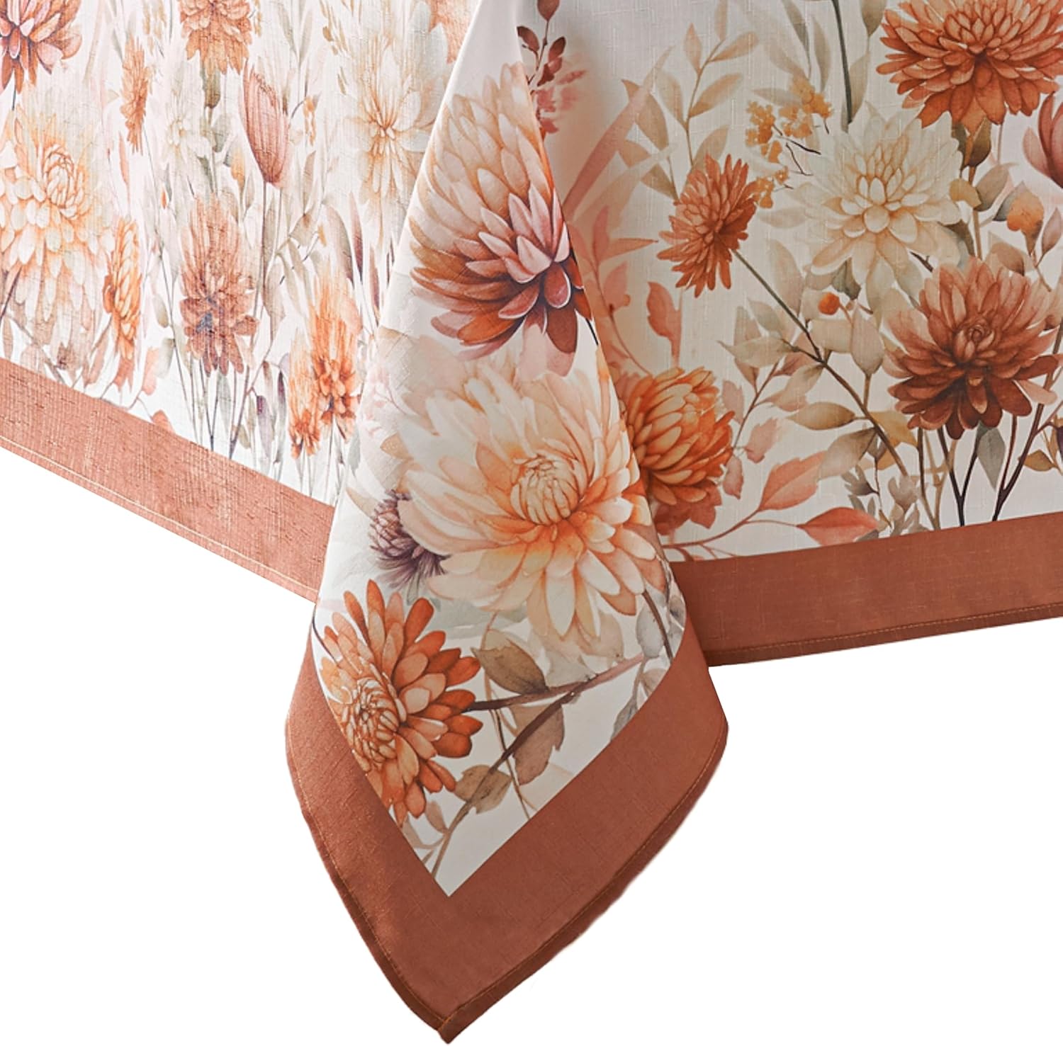 Elrene Home Fashions Autumn Blooms Fall/Thanksgiving Console Centerpiece or Table Runner, 13"x70"