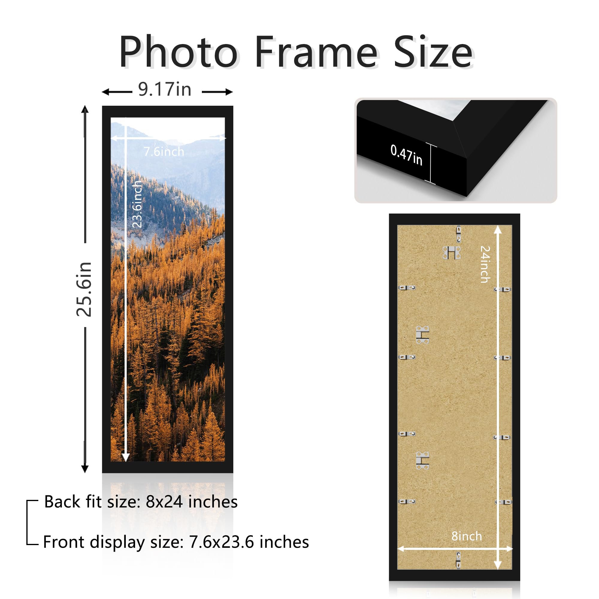 Amazon.com - Picrit 8x24 Picture Frame, Photo Frame for Wall