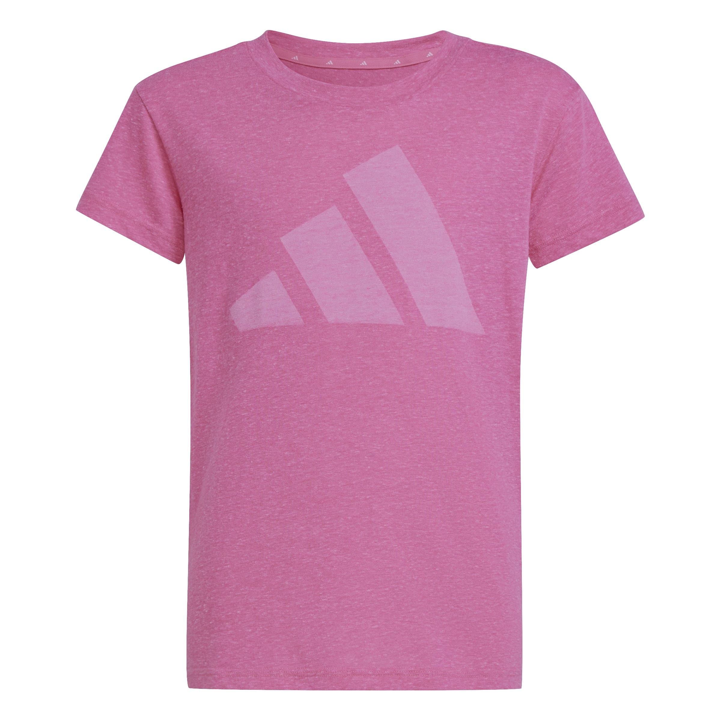 adidas Girl's Essentials Big Logo T-Shirt, Pink Fusion/White, 14-15 Years
