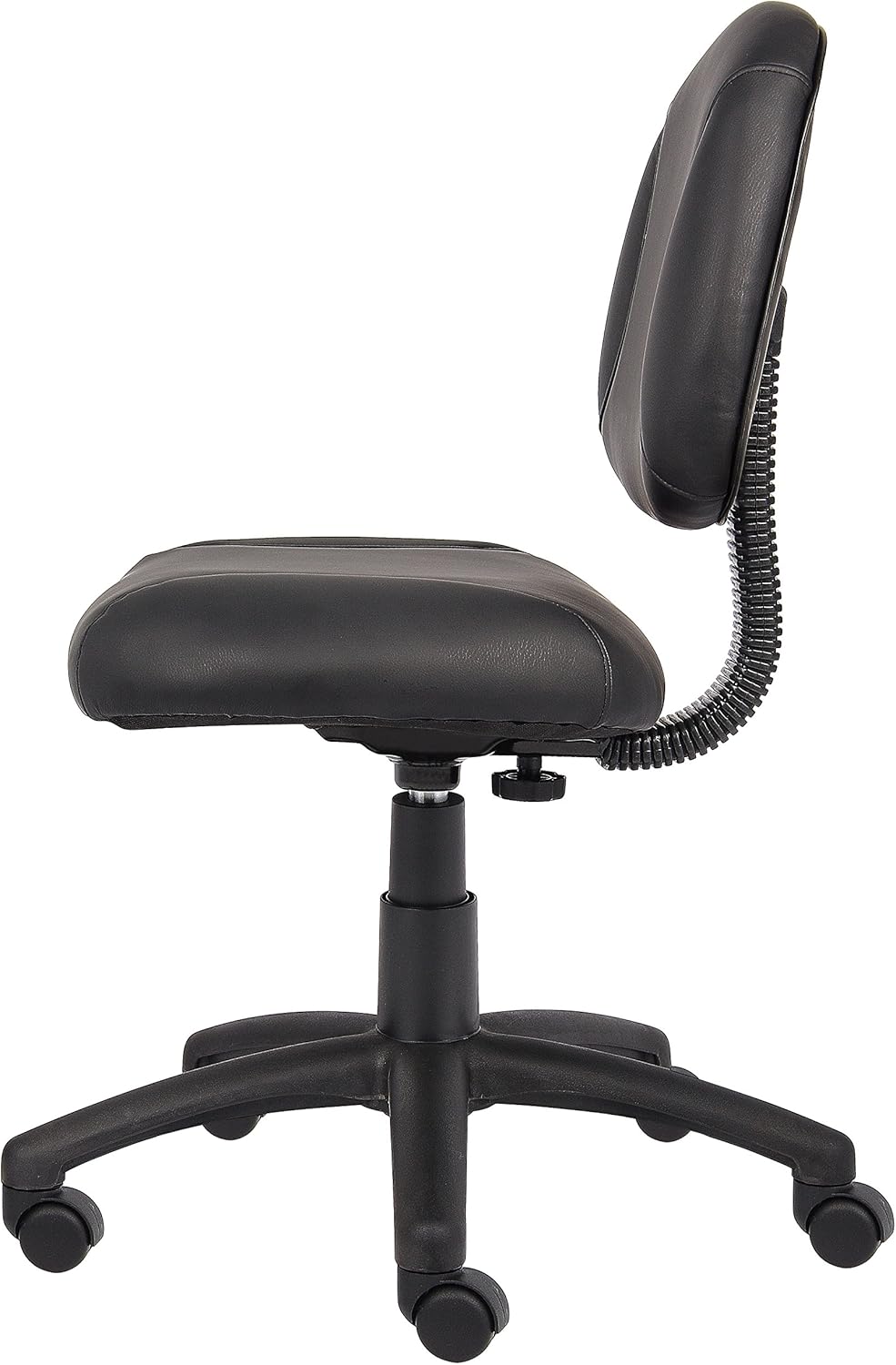 Boss Office Products Posture Task Chair Without Arms in Black, Low-Back (B305)