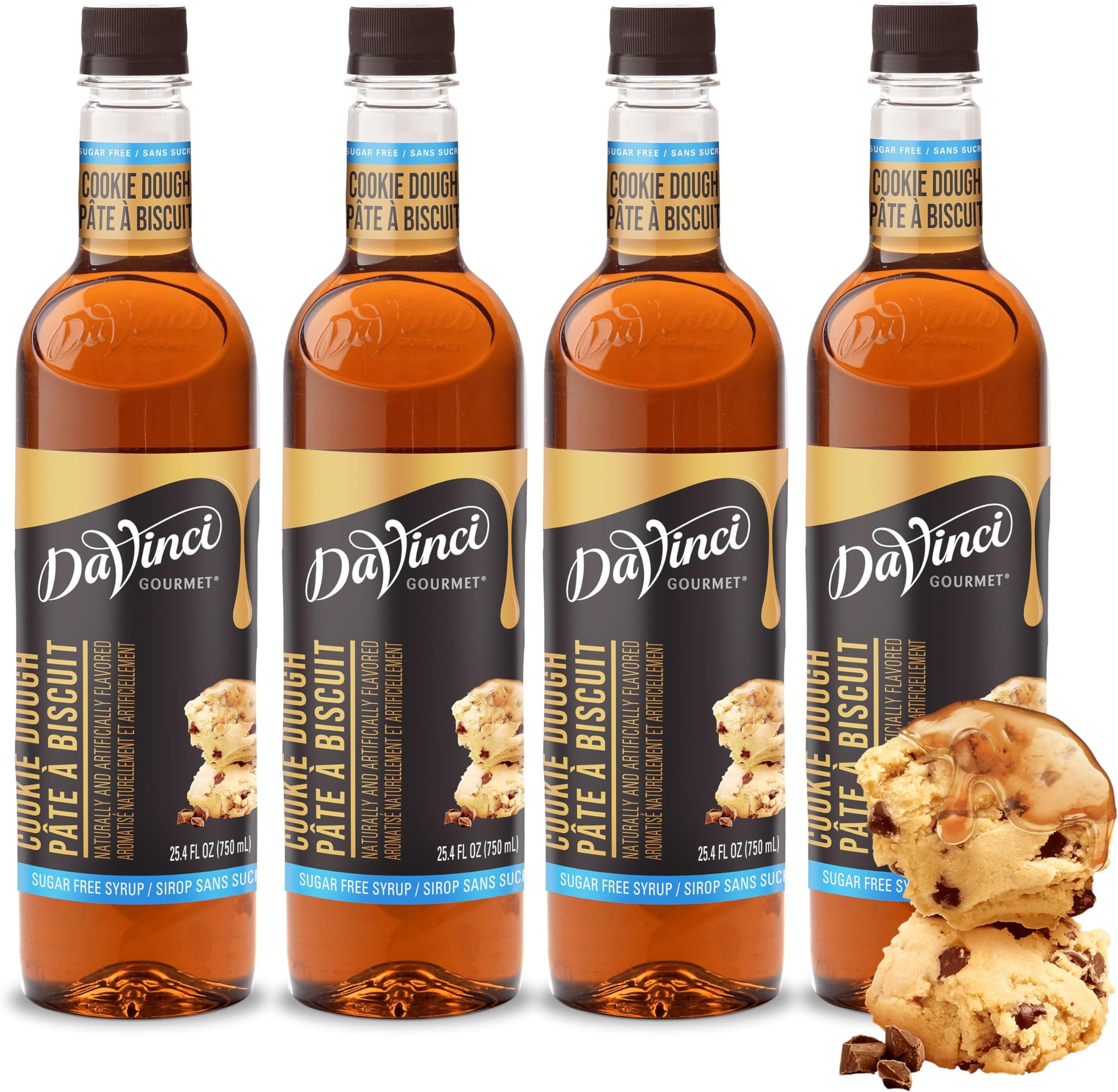 Sugar-Free Cookie Dough Syrup, 25.4 Fluid Ounces (Pack of 4)