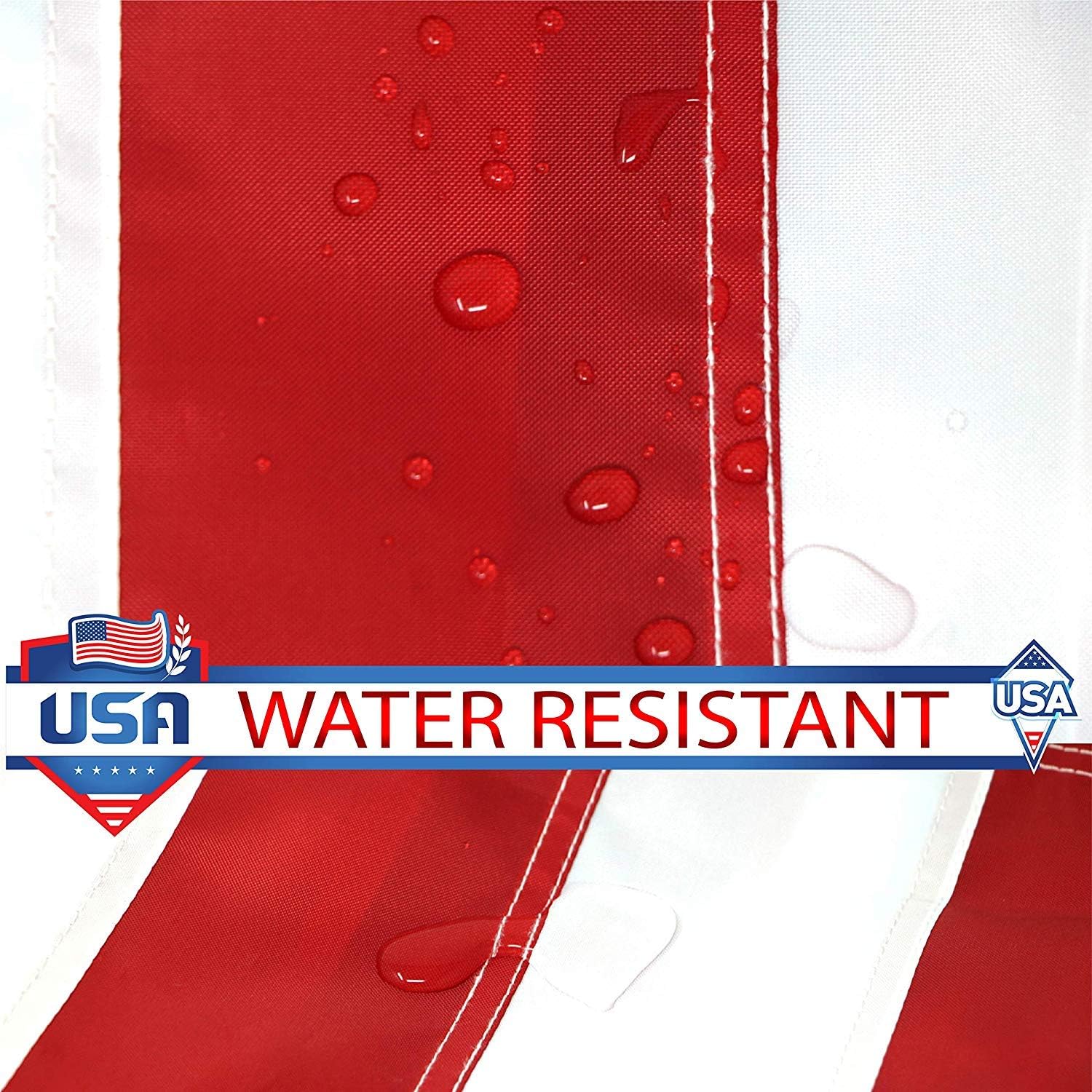 G128 American Flag 10x15 ft USA US Flag Embroidered Stars Sewn Stripes Brass Grommets Durable Indoor Outdoor Use : Patio, Lawn & Garden