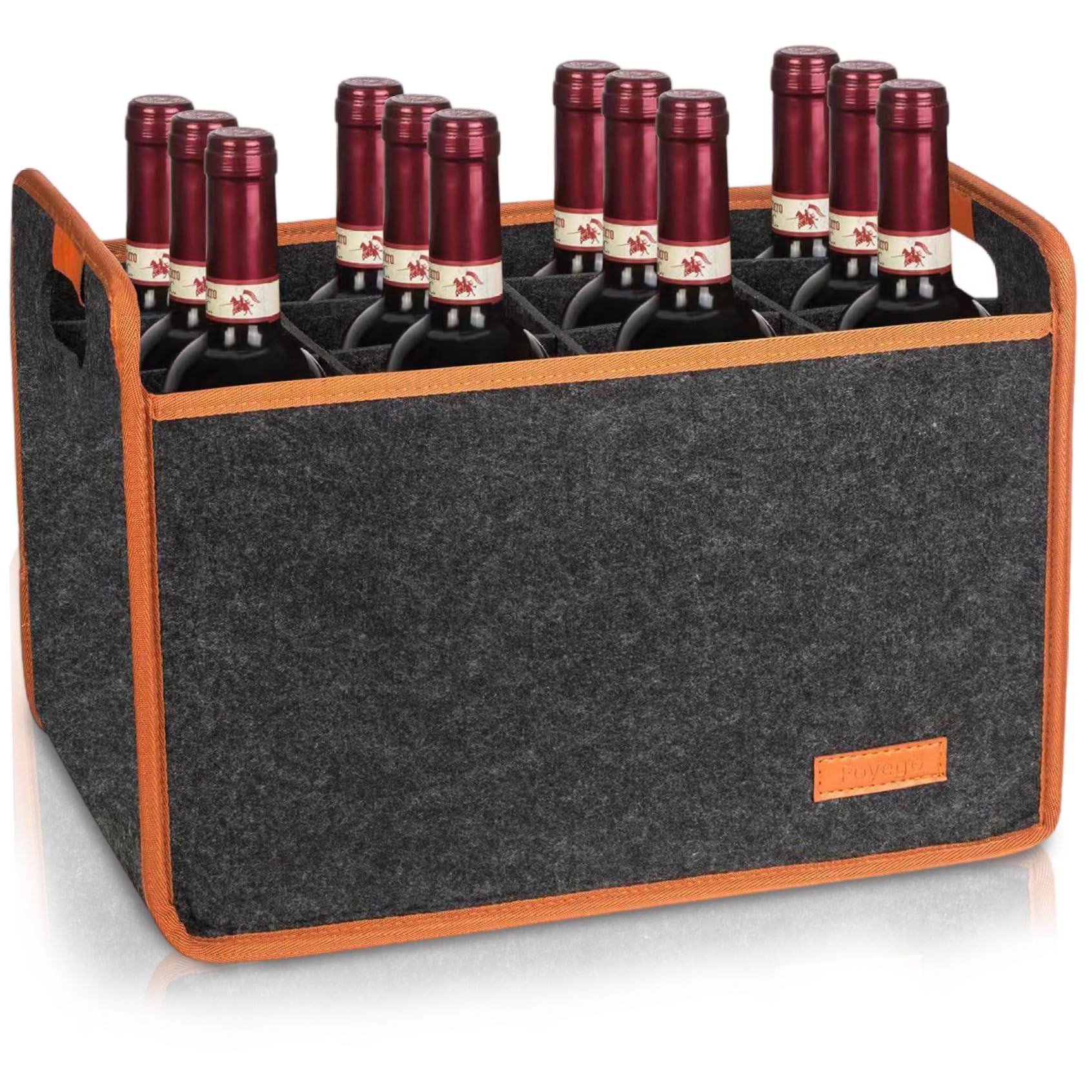 Bolsas para transportadores de vino plegables con divisor de botellas