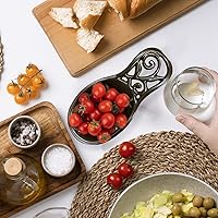 Vista 6 de JOGREFUL Soporte de cuchara de hierro fundido para cocinar/estufa/encimera de cocina, soporte de utensilios resistente al calor para cucharas