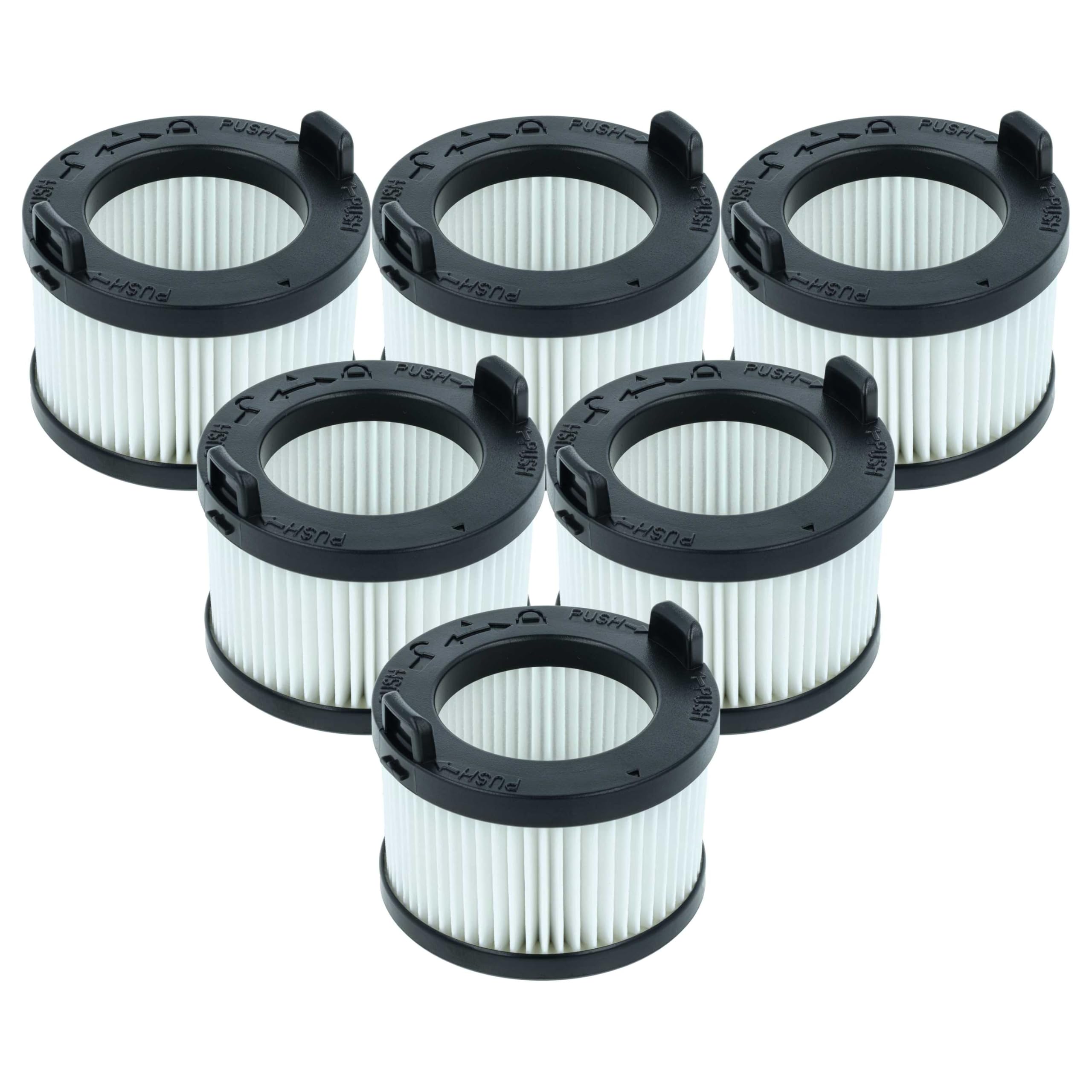 vhbw Zestaw filtrów 6 filtrów do odkurzacza kompatybilnych z odkurzaczem akumulatorowym Levoit Vortex IQ 40-RF, IQ 40, IQ 40 Flex - filtr główny