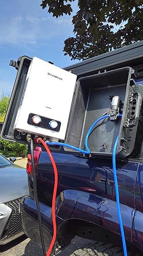 Vista 15 de CAMPLUX - Calentador de agua de propano sin tanque de 4.22 GPM, calentador de agua de propano para exteriores, para campamento, fuera de la red