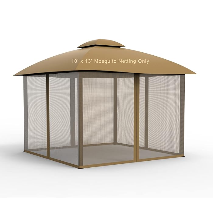 Buy Gazebo Mosquito Netting Screen 4Panels Universal Replacement for