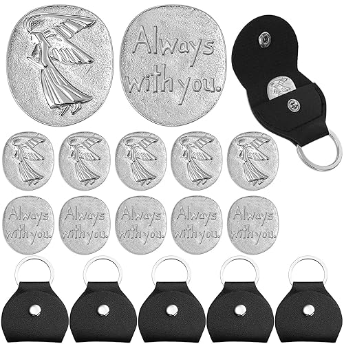 5 Sets Guardian Gift Angel Coins Inspirational Always with You