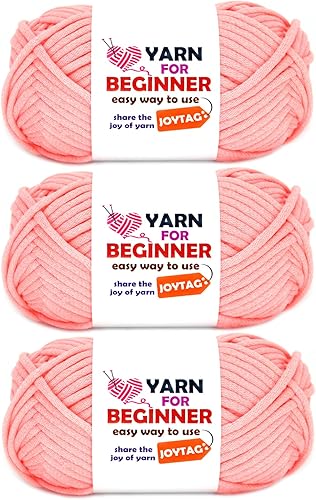 Miniatura 55 de Hilo para Crochet y Tejido, Hilo de Punto de Algodón para Crochet y Tejido para Principiantes con Puntadas Fáciles de Ver, Mezcla de Algodón-Nylon