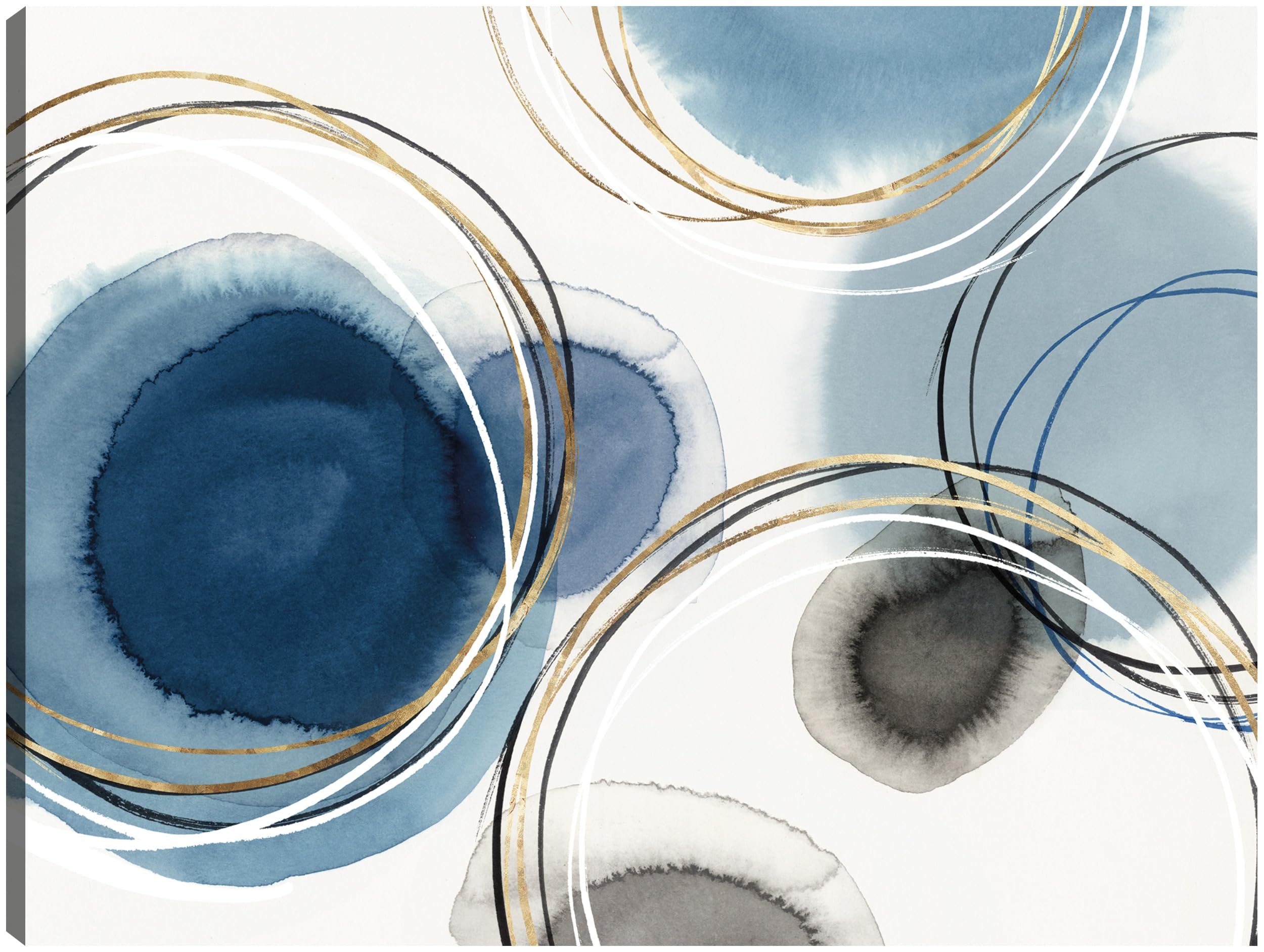 Fine Art Canvas Infinity Indigio I Canvas Print by Artist Isabelle Z for Living Room Bedroom Bathroom Kitchen