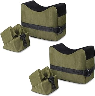 Gogoku 2-Set Shooting Rest Bags Front and Rear Bag Combo with Durable Construction and Water Resistance for Outdoor, Range, Shooting and Hunting Unfilled - Gogoku