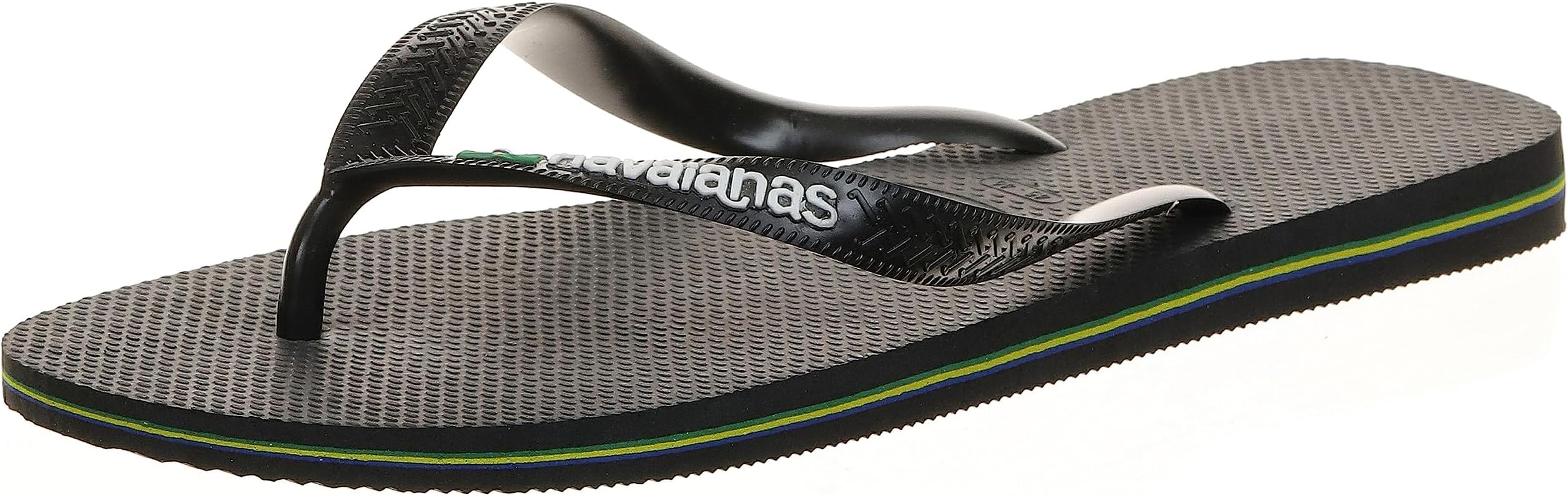 HavaianasBrasil Logo, Iconic, Comfortable and Durable Flip-Flops, Straps with Brazilian Flag and Non-Slip Sole with Colourful Stripes, Adults Unisex
