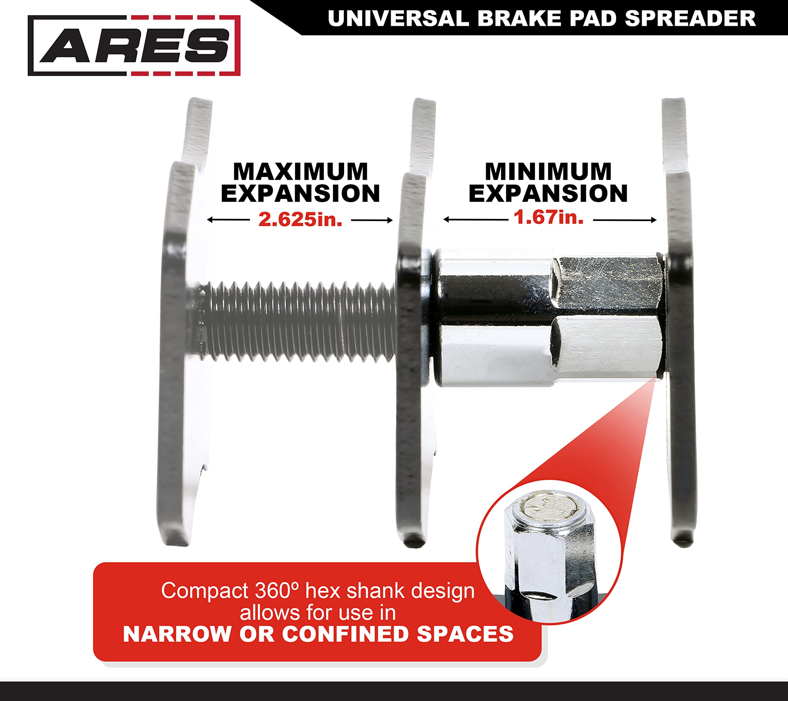 Disc Brake Pad Installation Spreader Caliper Piston Spreader Tool | Bruide