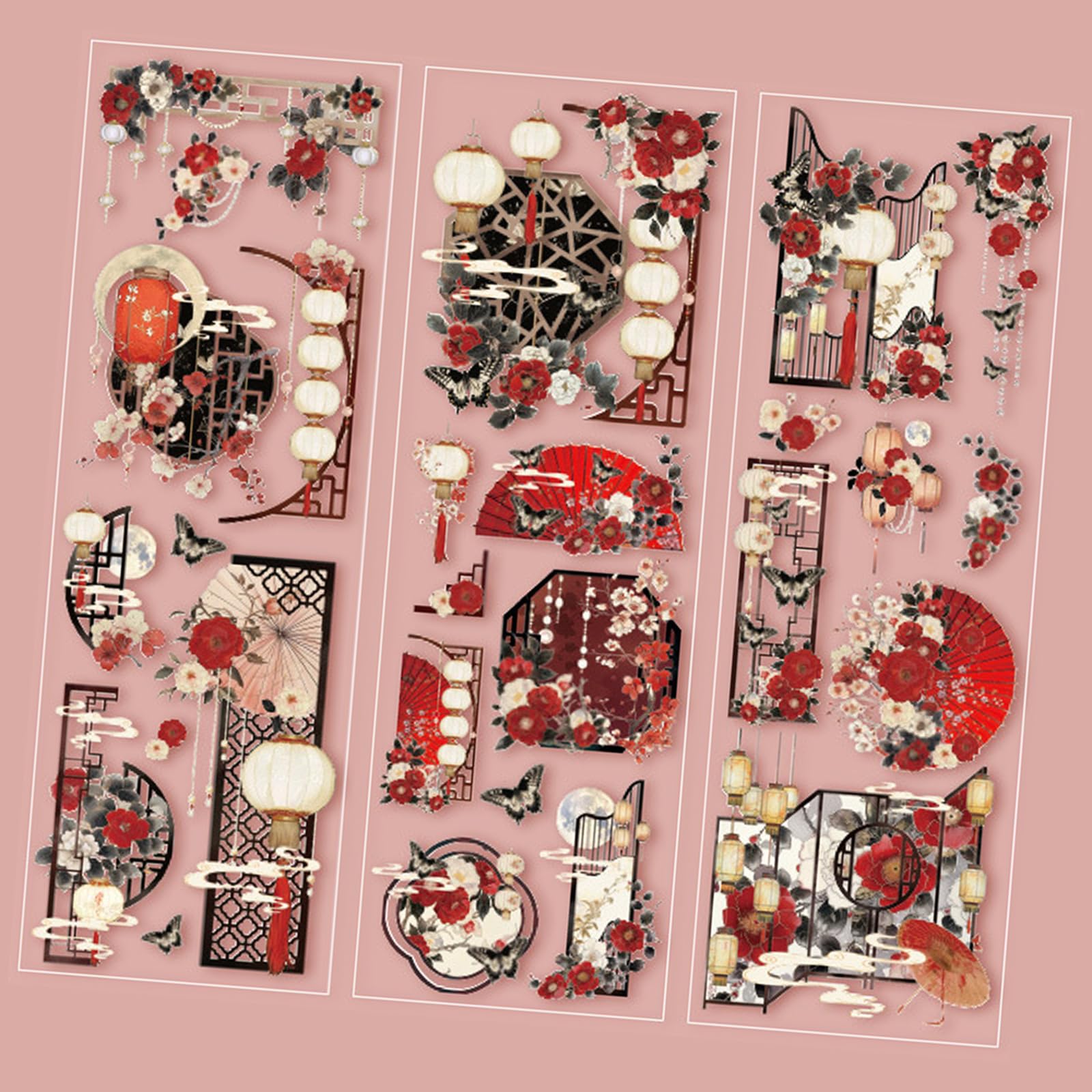 Sticker Booklet, Artistic Decorative Sticker for Scrapbooking, Journaling, Art Craft, Album, Bullets Journaling, Journal Decorative Scrapbook