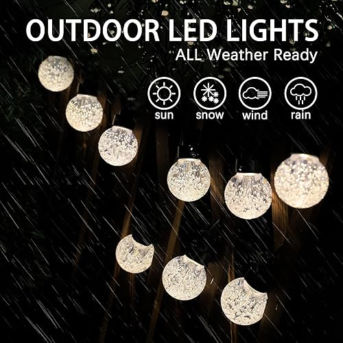 Miniatura 3 de Guirnalda de luces para exteriores de 3484 pies G40 luces de patio  20 luces LED impermeables inastillables colgantes al aire libre para patio