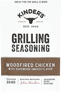 Kinders Grilling Seasoning Woodfired Chicken 2 Packet 0.8oz with "Woodfired Chicken" meal tag