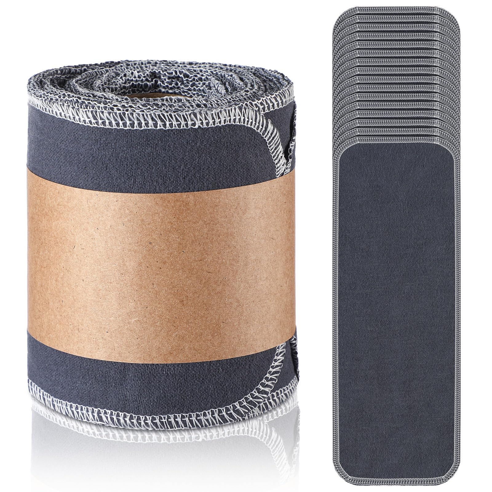 FuWeave 30 Pack Reusable Toilet Paper No Tear Bidet Towels, Gray