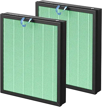 Vital 200S-P Toxin Absorber Replacement Filter for LEVOIT Vital 200S Vital 200S-P Air Purifier, 2-in-1 HEPA & High-Efficiency Activated Carbon, V-ital-200S-RF-TX(LRF-V201-GUS), 2 Pack, Green