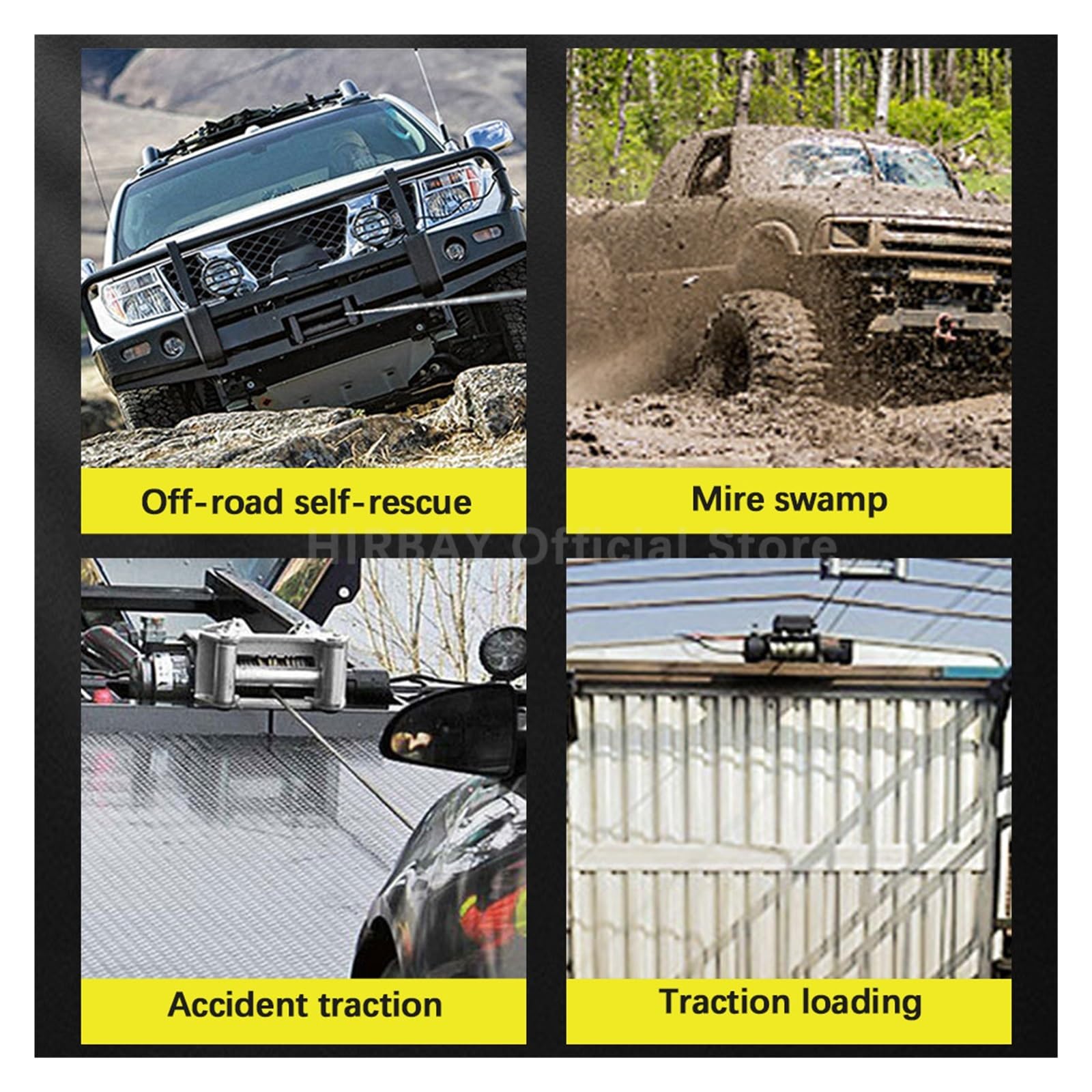12v/24v 5000 Funtów Lina Syntetyczna Wciągarka Elektryczna Do Trakcji Przenośna Przyczepa Samochodowa Ciężarówka ATV Off Road Ze Sterowaniem Bezprzewodowym Wysoka łAdowność(12V no control)
