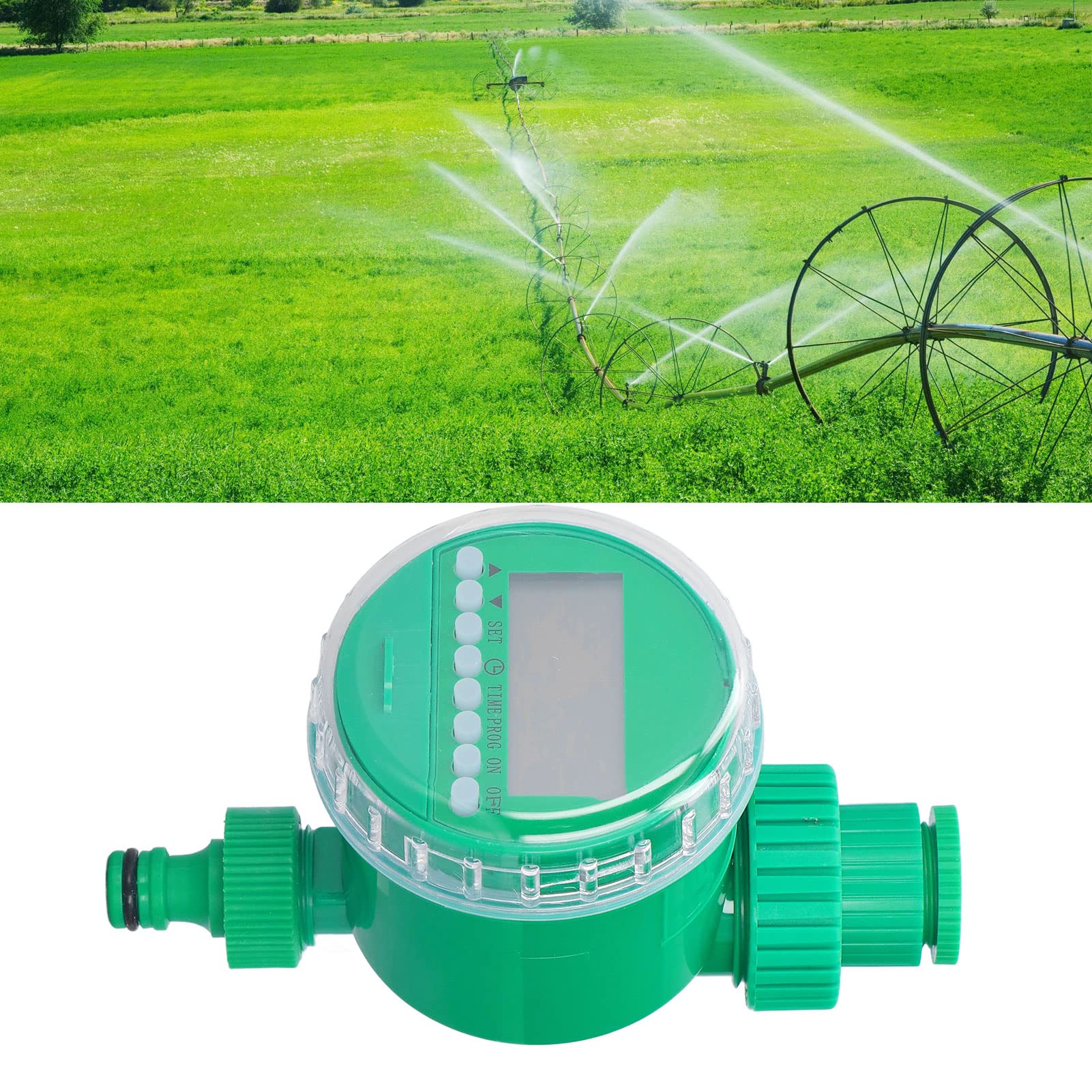 Temporizadores de Riego, Diseño Hermético Resistente a la Corrosión Temporizador de Riego a Prueba de Agua Prevención de Fugas Diseños Inclinados para Vegetales