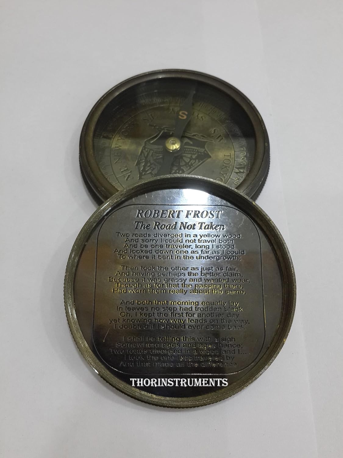 Vintage Handmade W. Ottway & Co.ltd Ealing - 1915 - London Pocket Compass Gift Rustic Vintage Home Decor Gifts