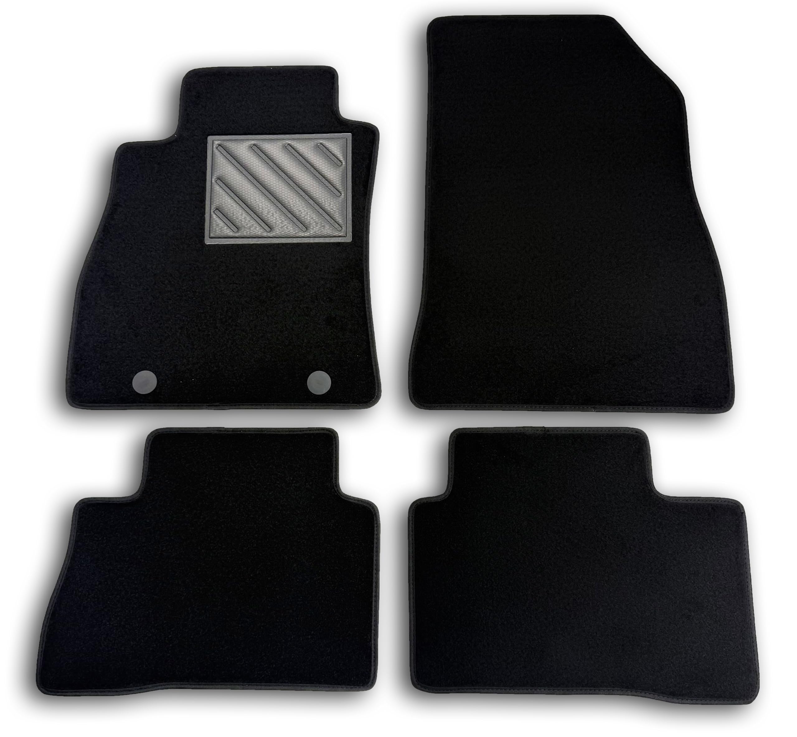 Alfombrillas para Nissan Juke I 2010-2019 A Medida, Antideslizantes, talonera de Goma Reforzada, Botones de fijación