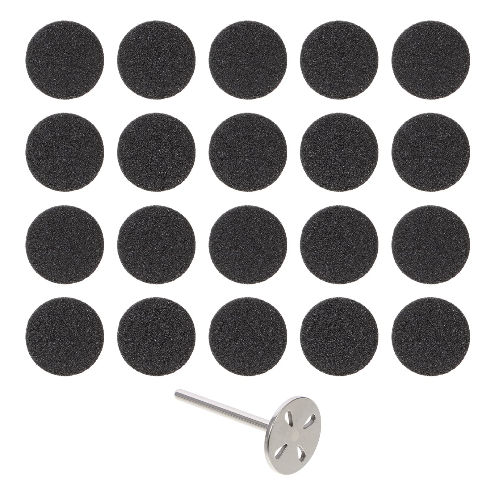 LALAFINA 4sets Dischi Abrasivi Per Manicure Accessori Elettrici Per Rimozione Cuticole e Esfoliazione Della Morta Adesivi Per Unghie Vetrata Inclusi Dischi e Mandrino Per Finitura